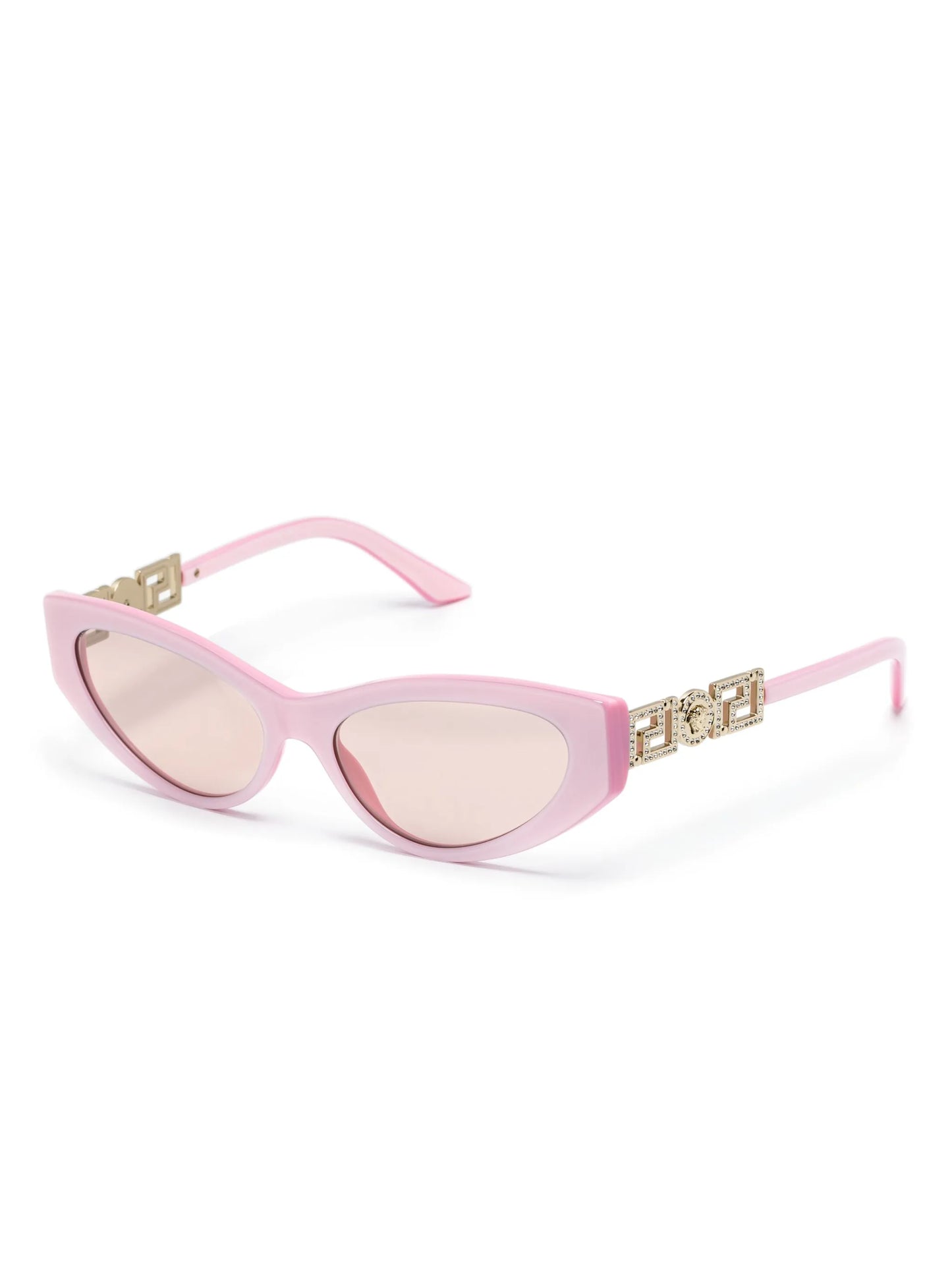 Medusa-plaque cat-eye sunglasses