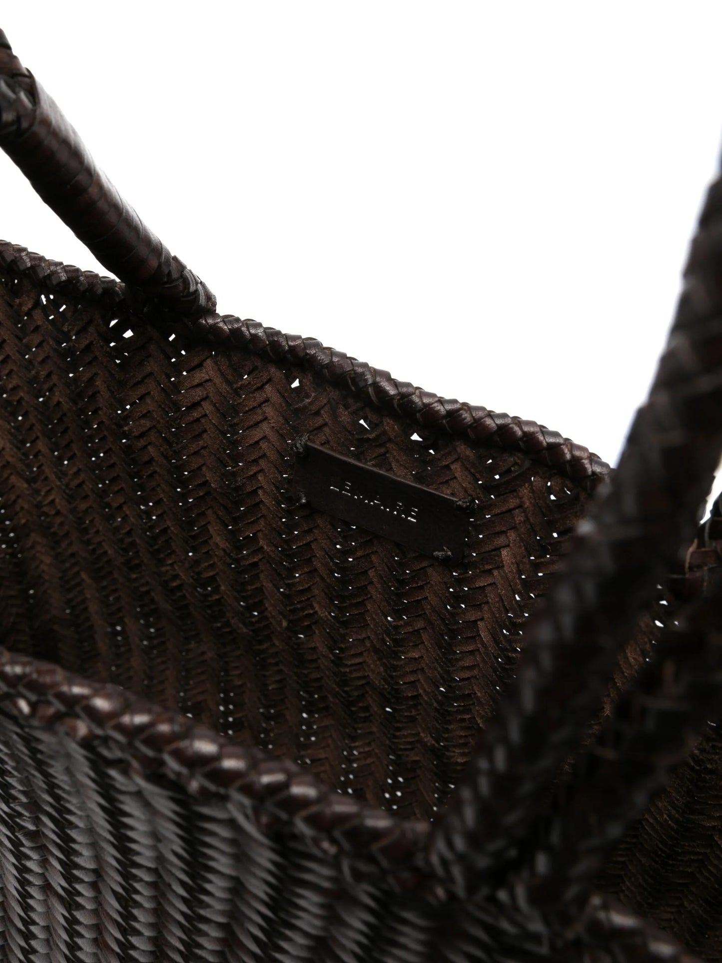 medium chevron leather tote bag