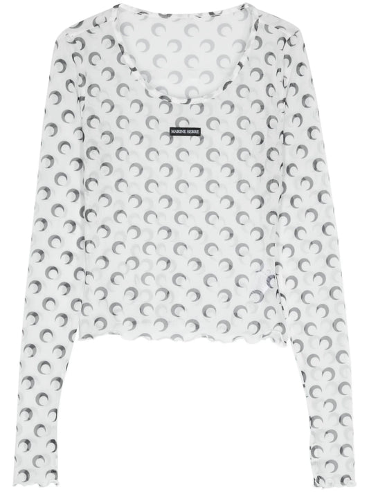 Crescent Moon mesh top