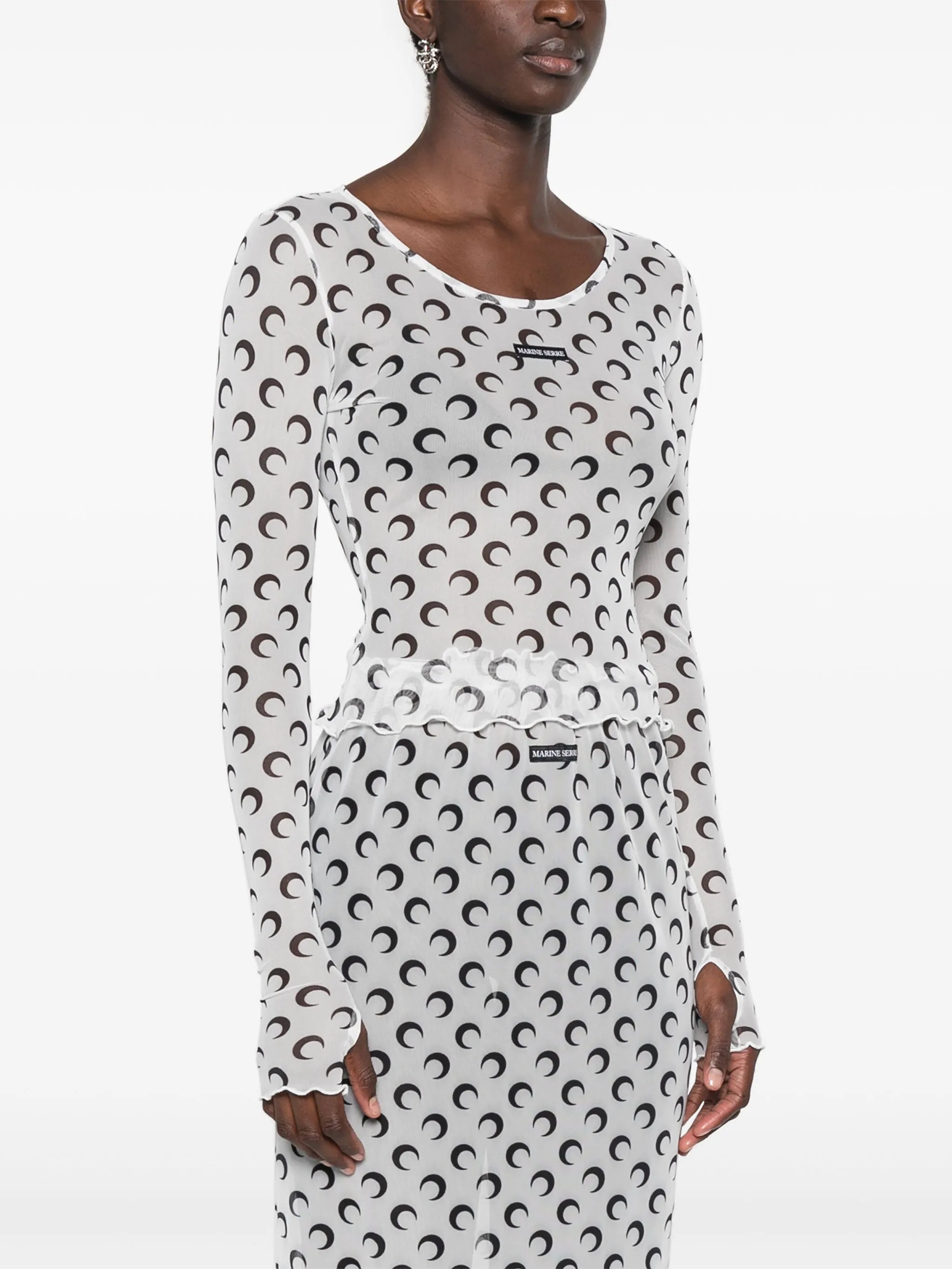 Crescent Moon mesh top