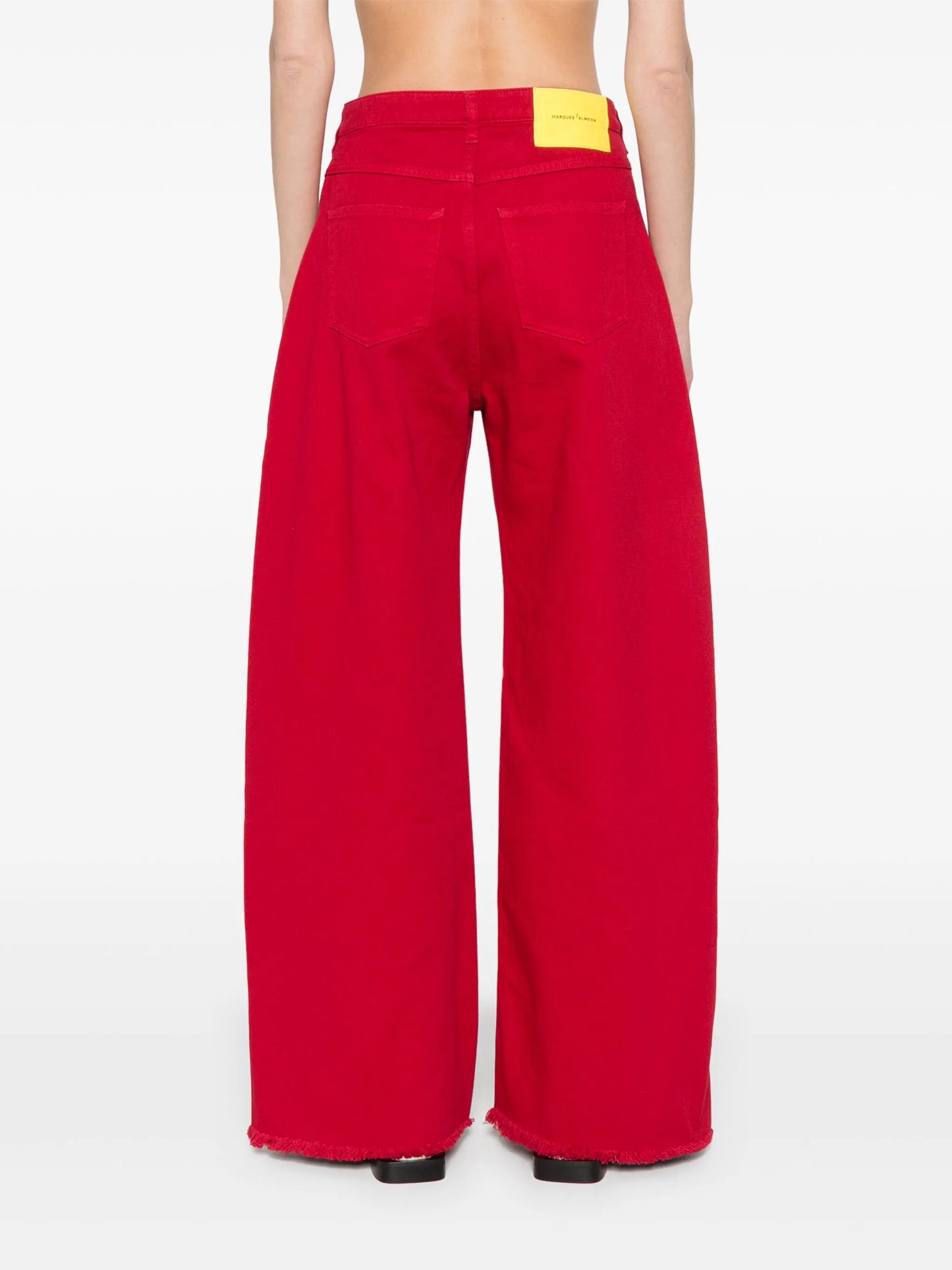 high-rise boyfriend jeans