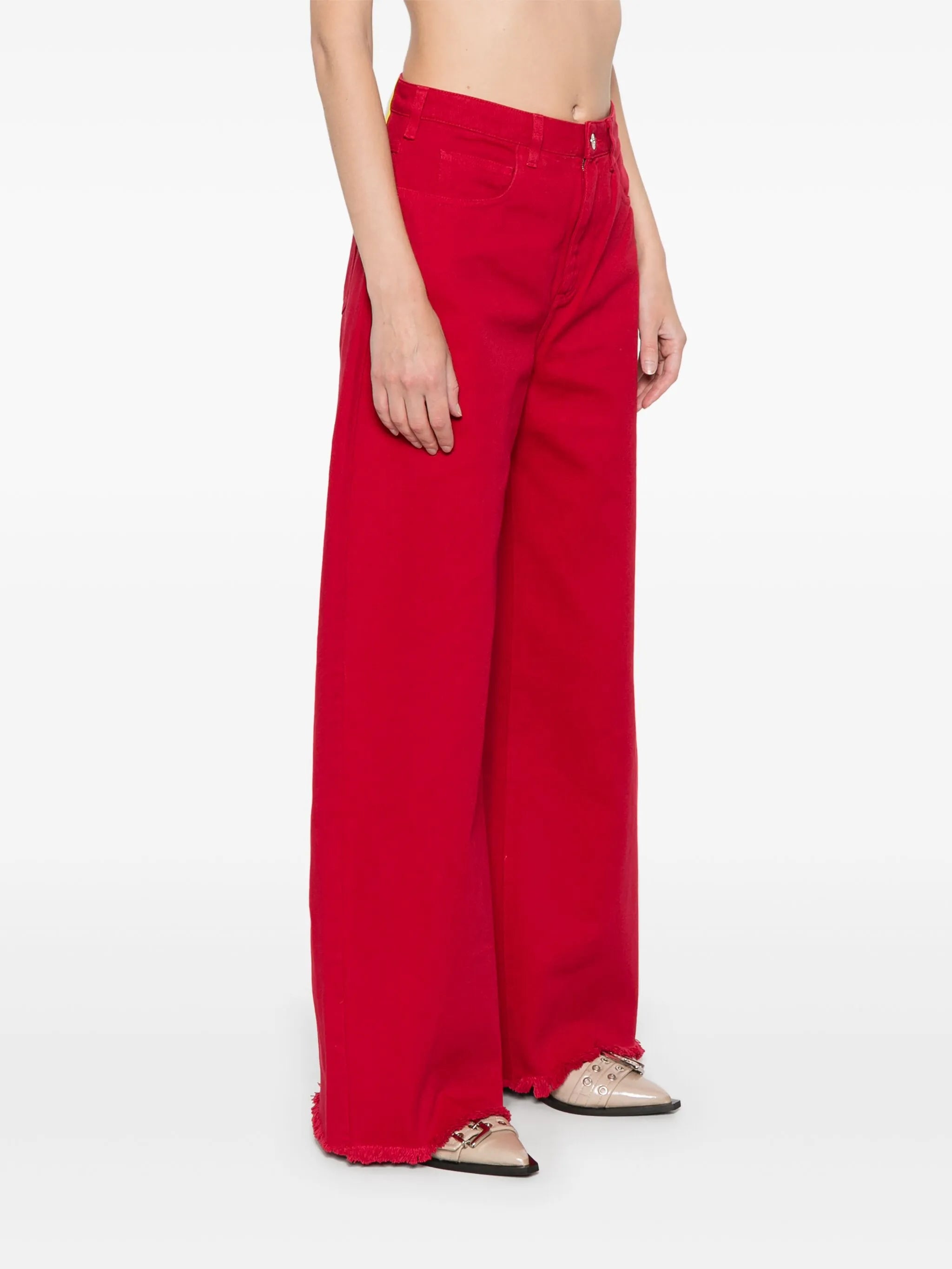 high-rise boyfriend jeans