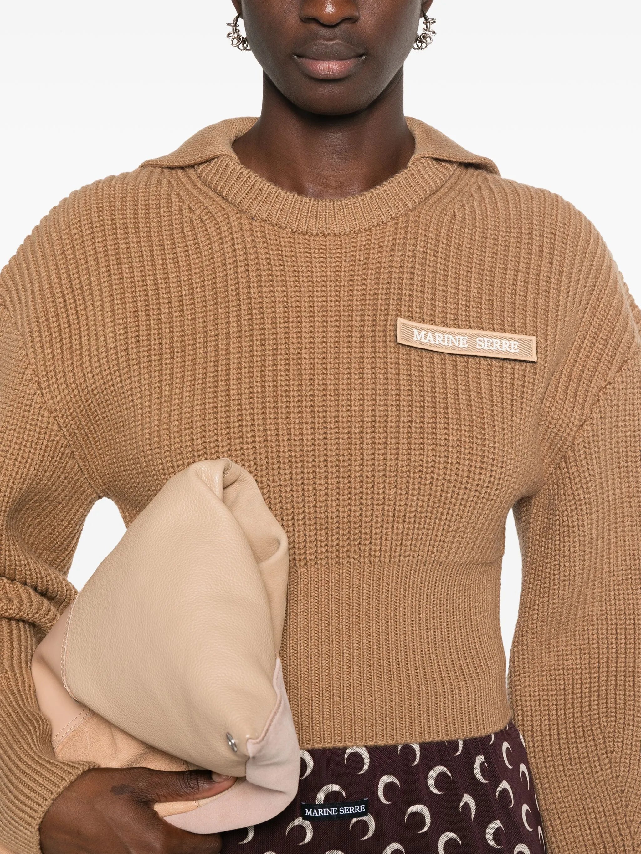Half Cardigan Knit Sailor sweater