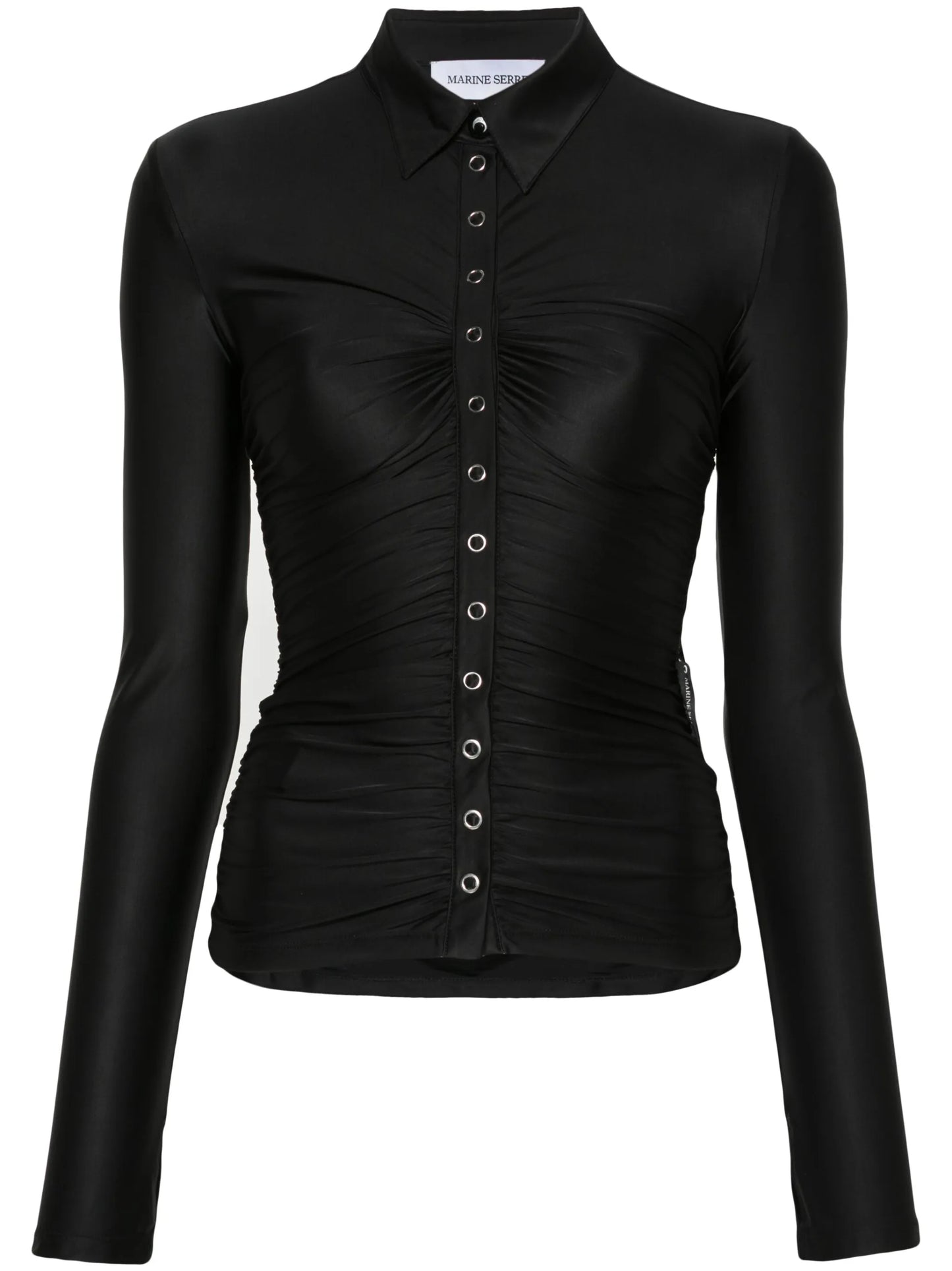 draped jersey blouse