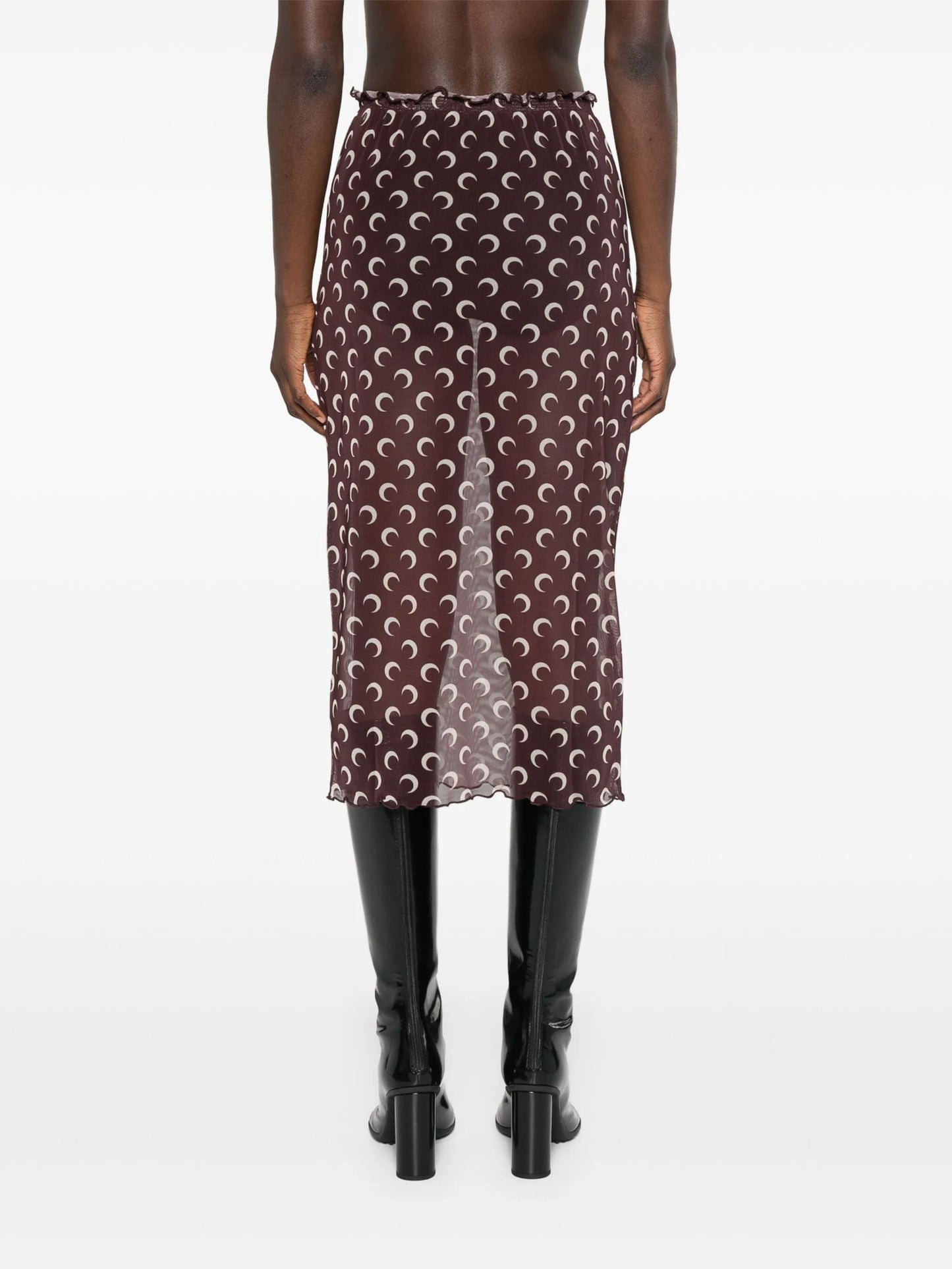 Crescent Moon midi skirt