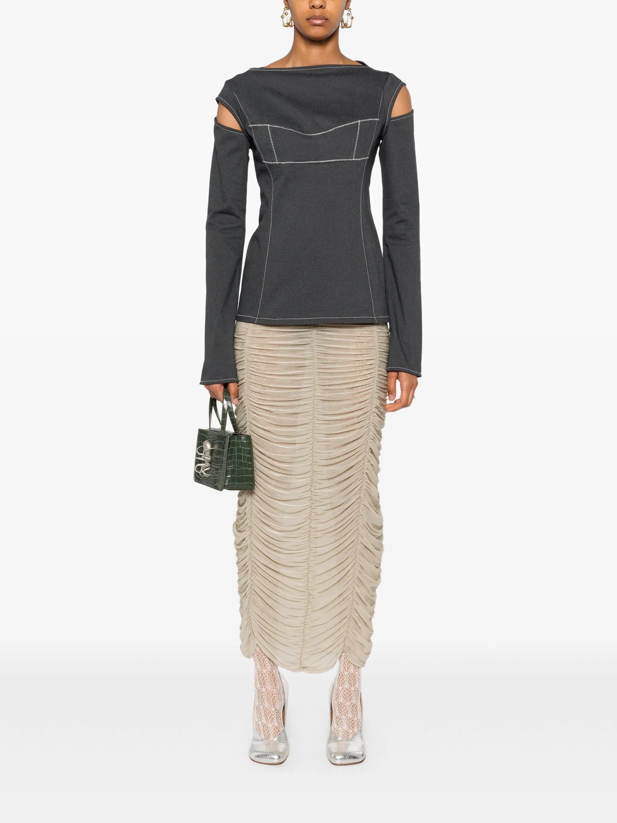 Parlour midi skirt