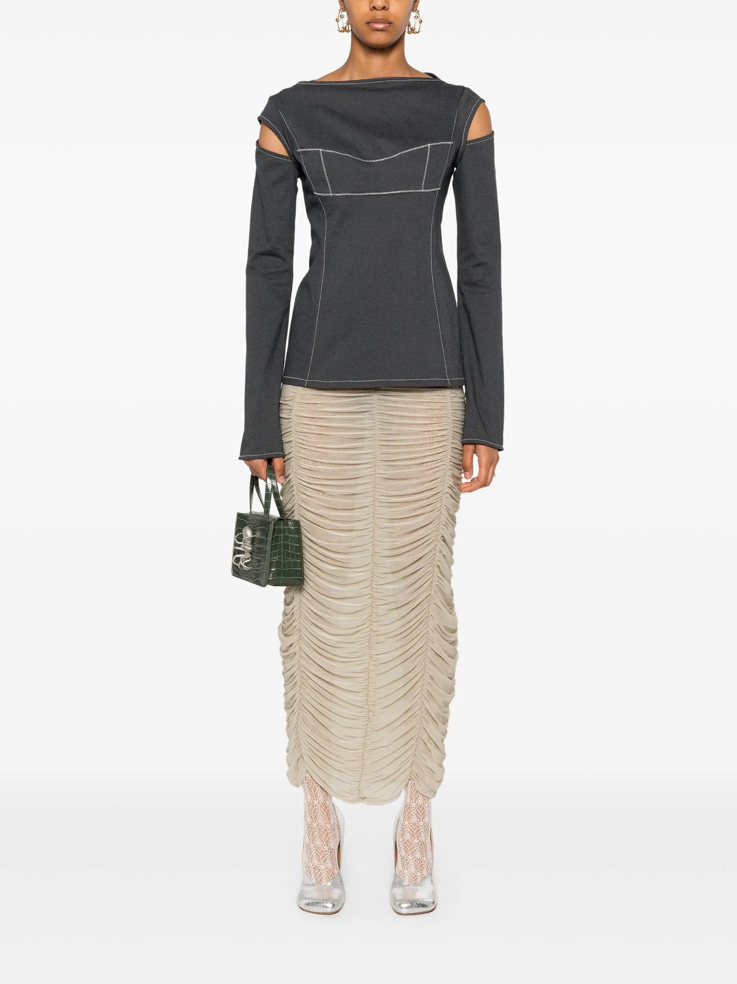 Parlour midi skirt