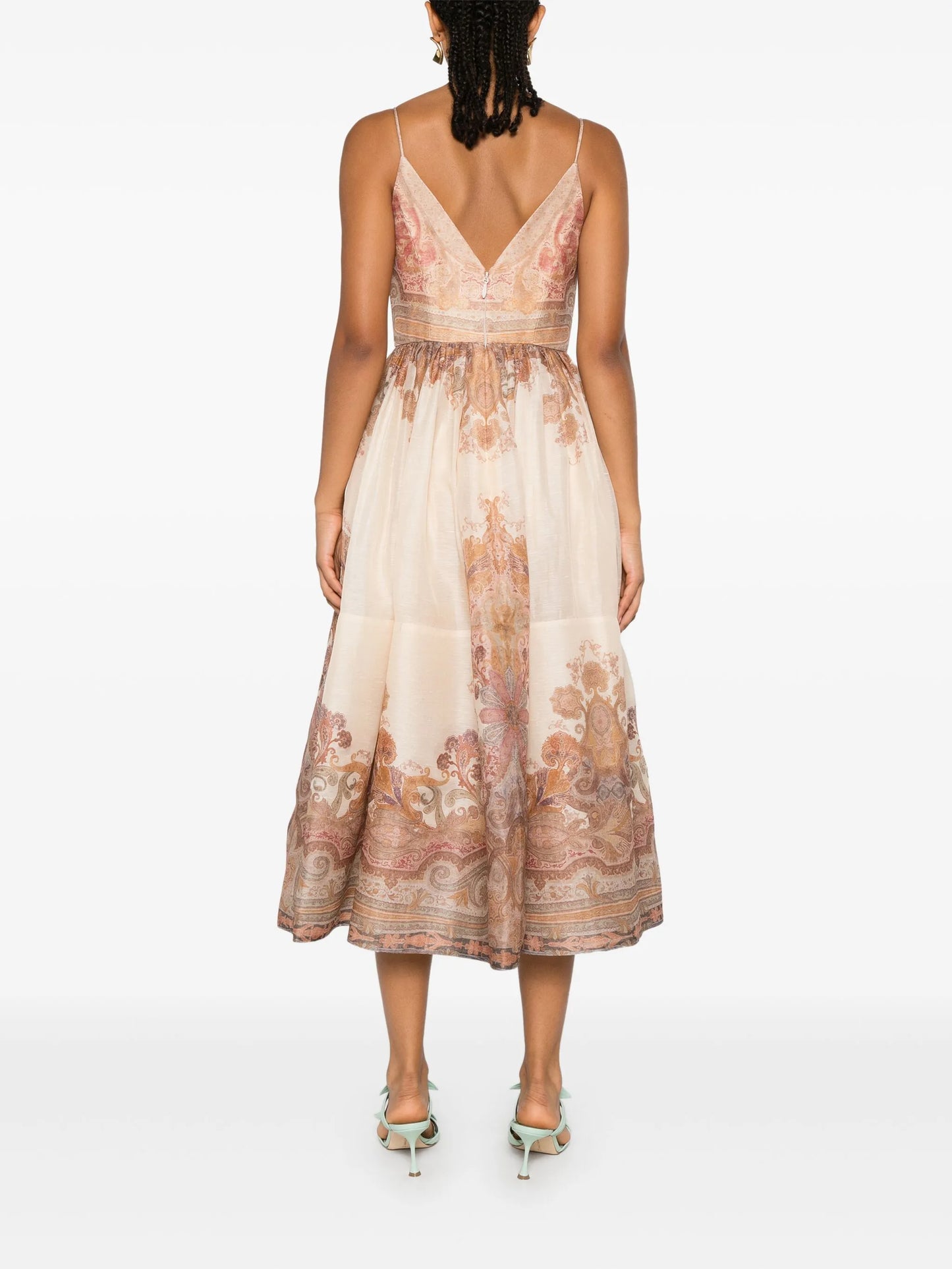Illustration midi dress