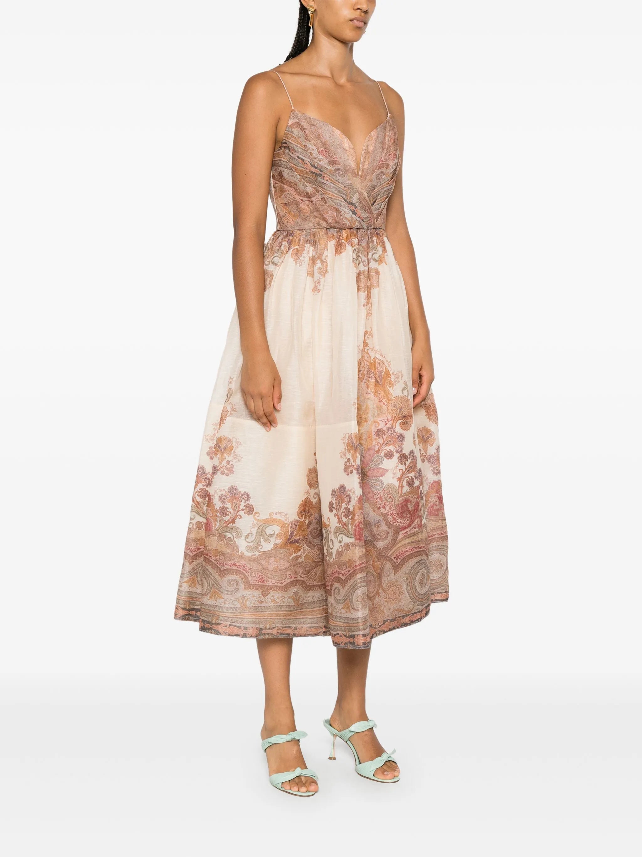 Illustration midi dress