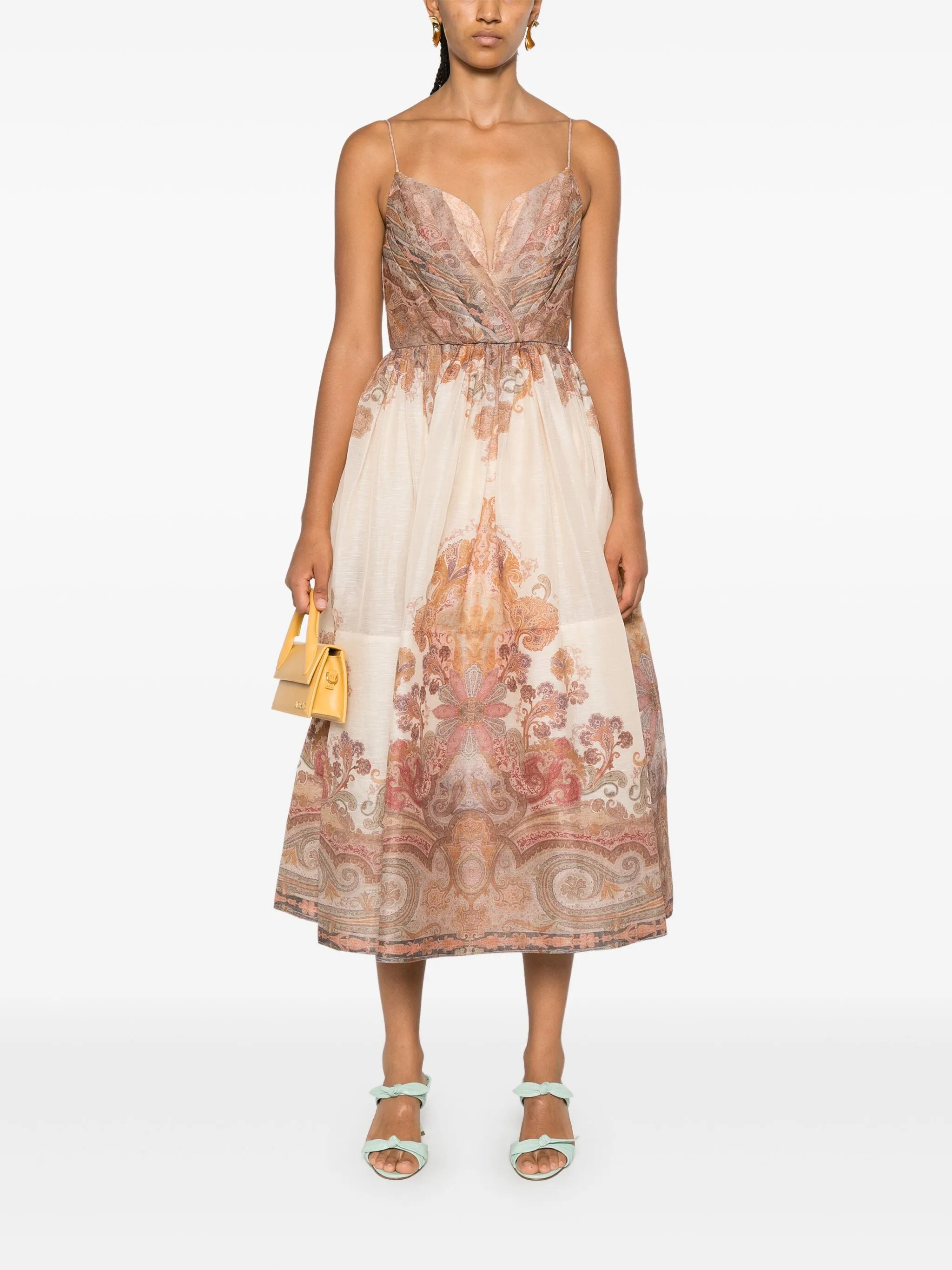 Illustration midi dress