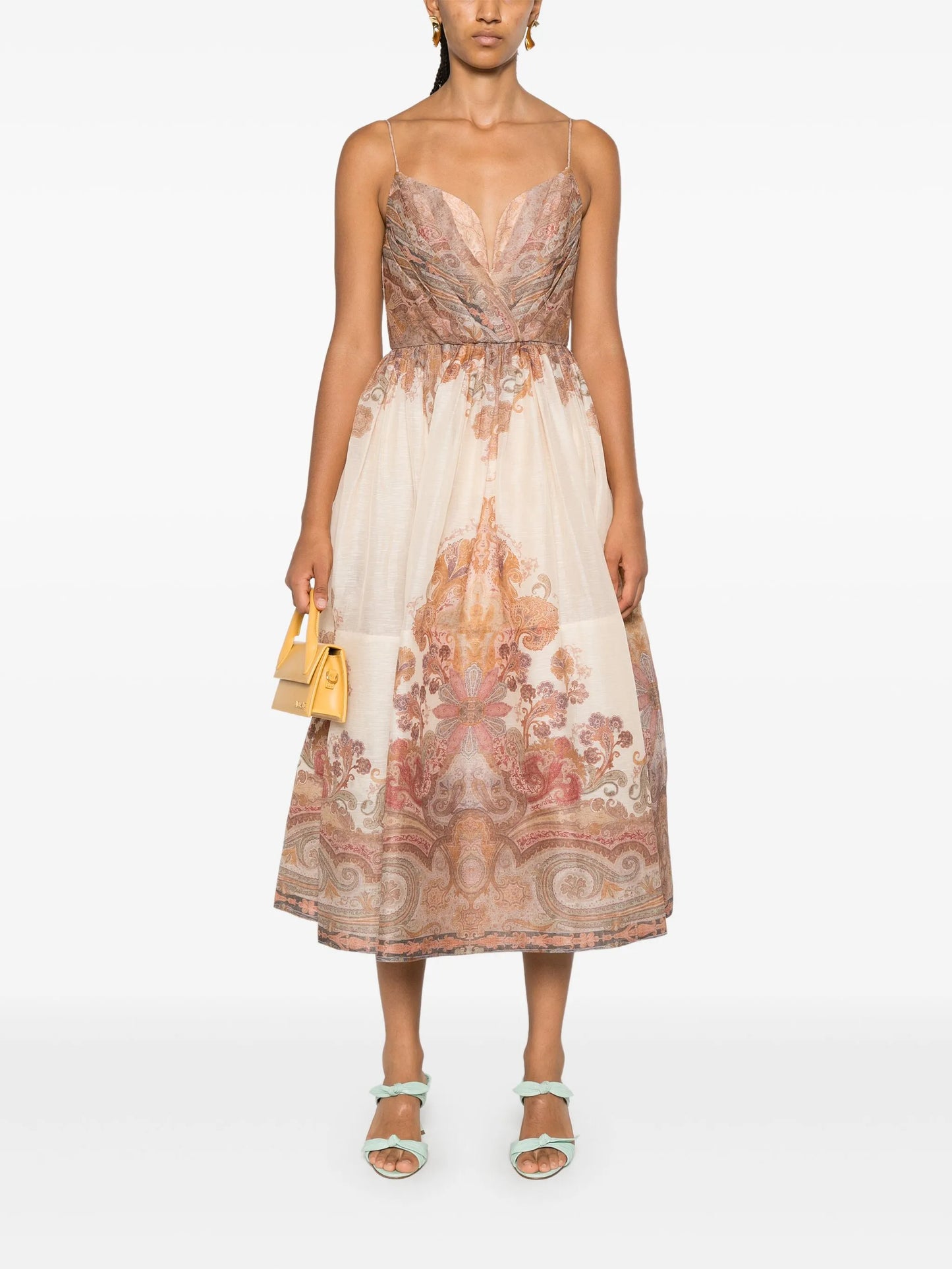 Illustration midi dress