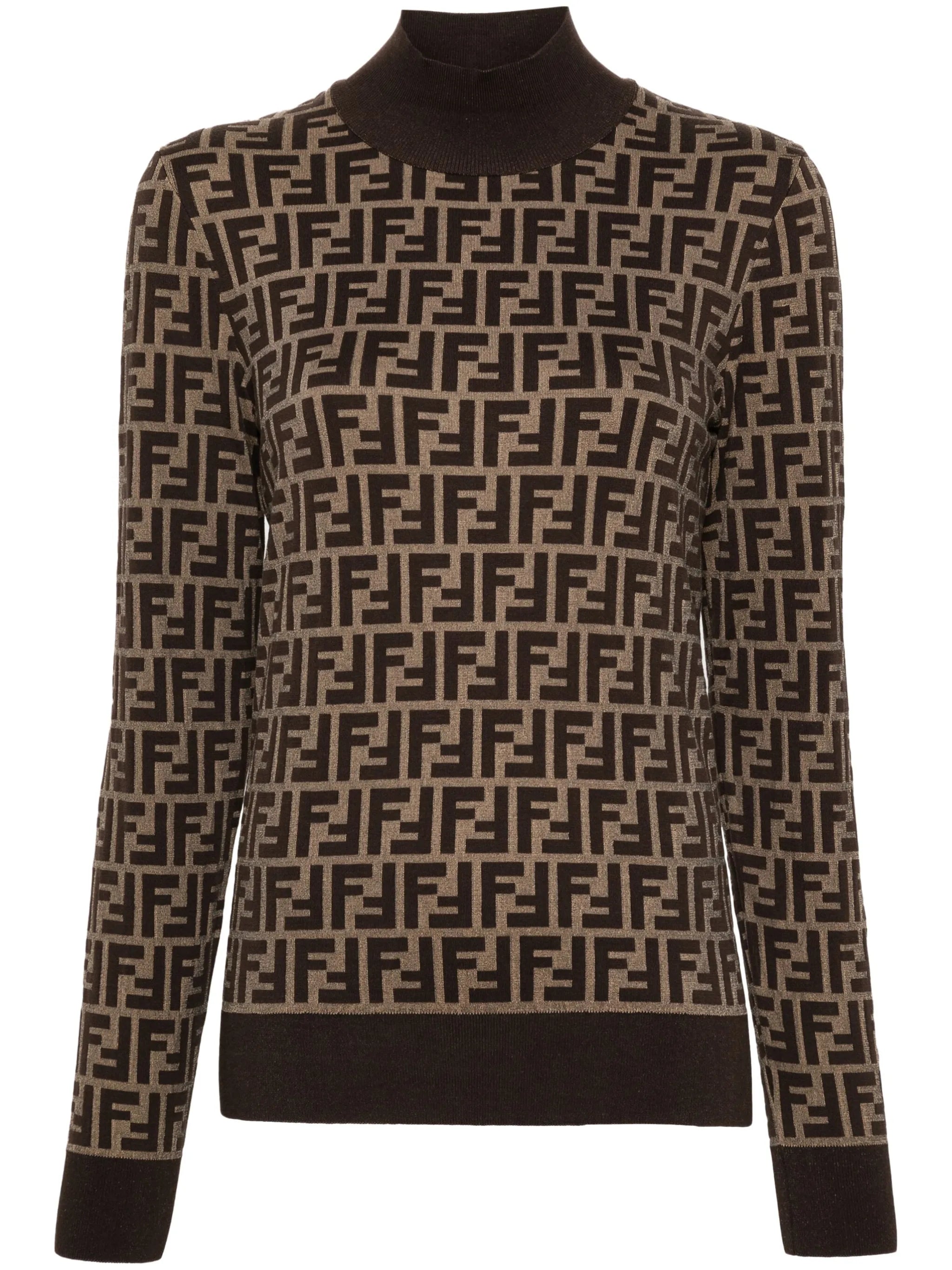 FF-jacquard sweater