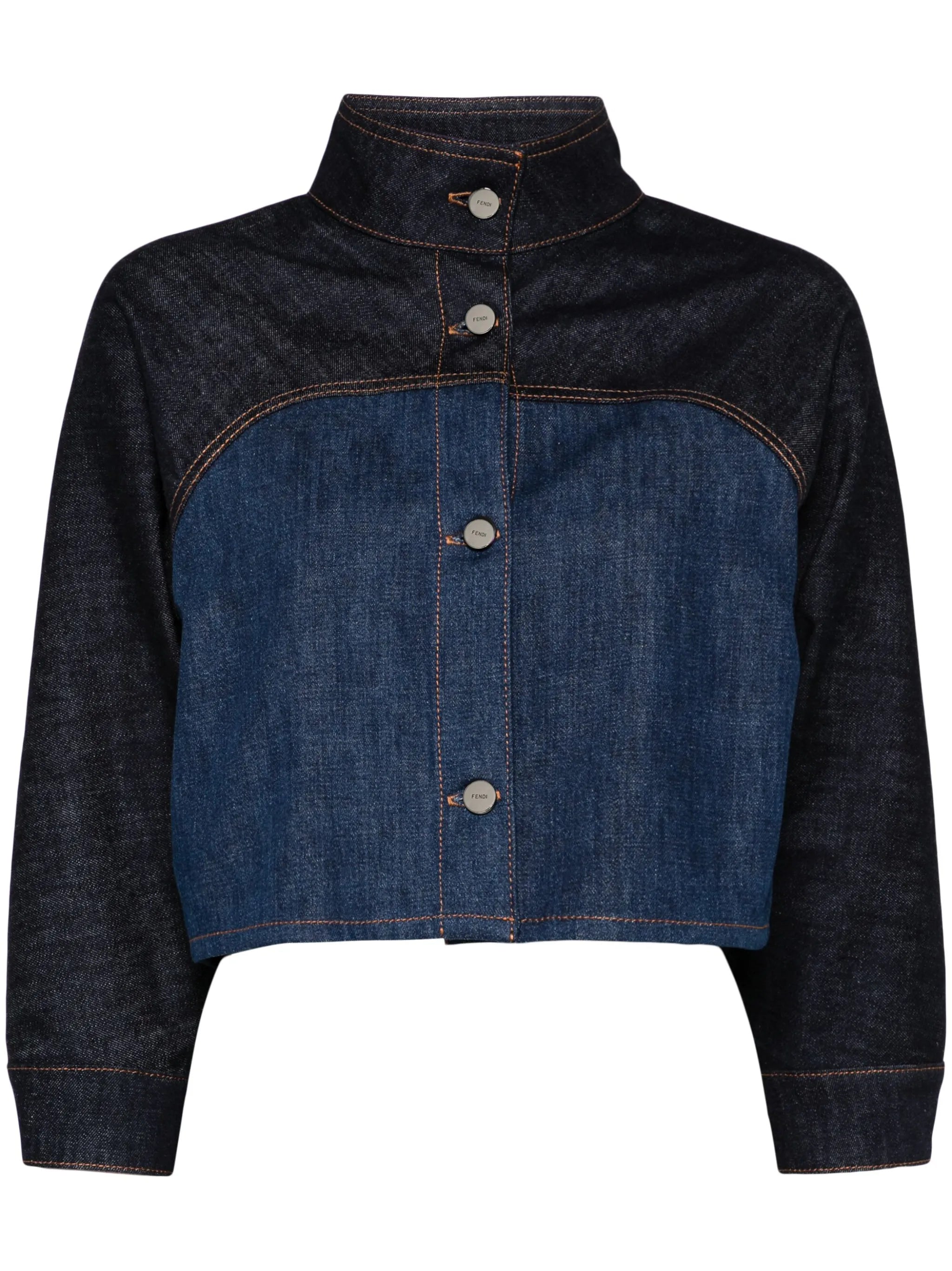 two-tone denim jacket
