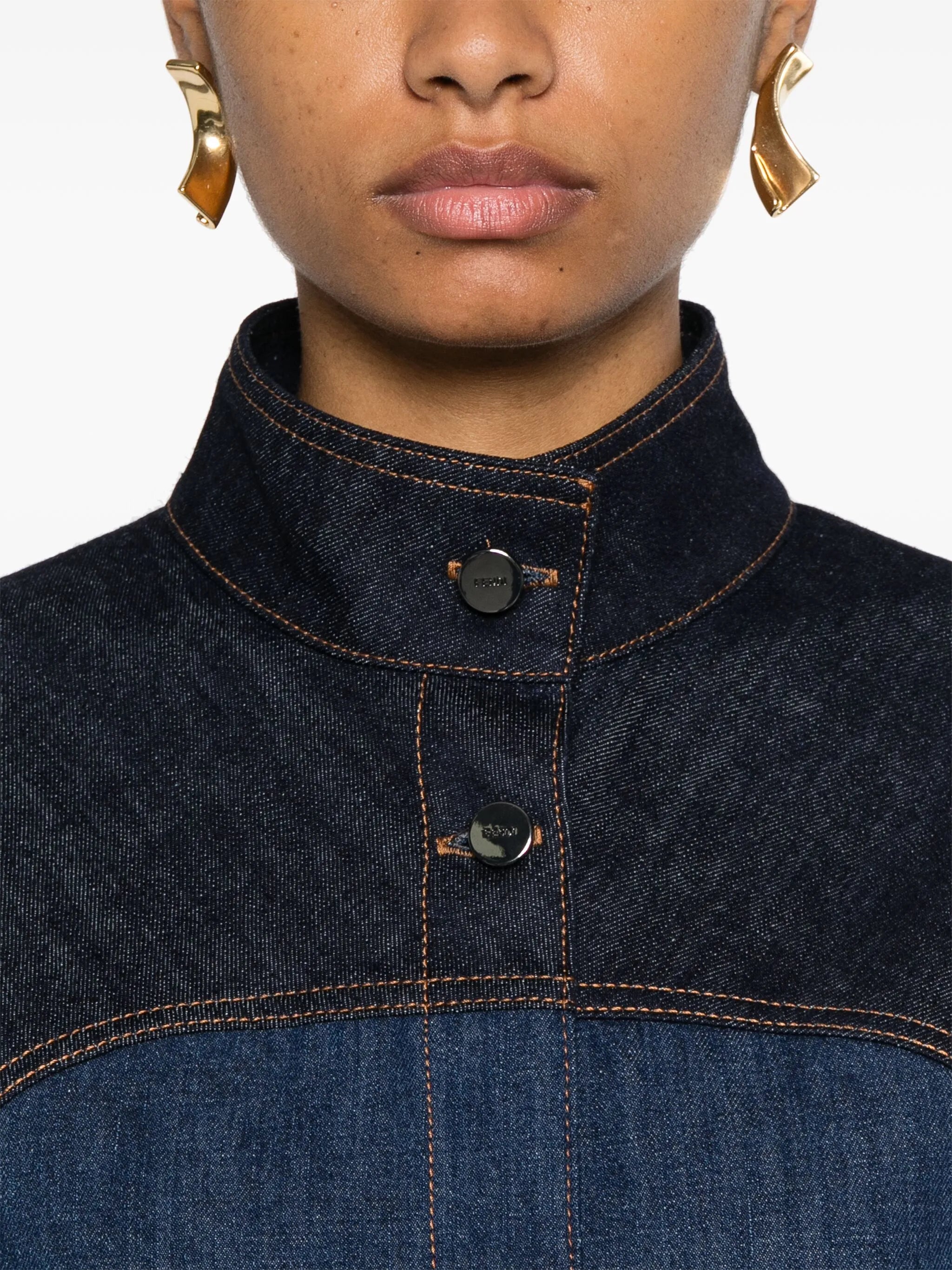 two-tone denim jacket