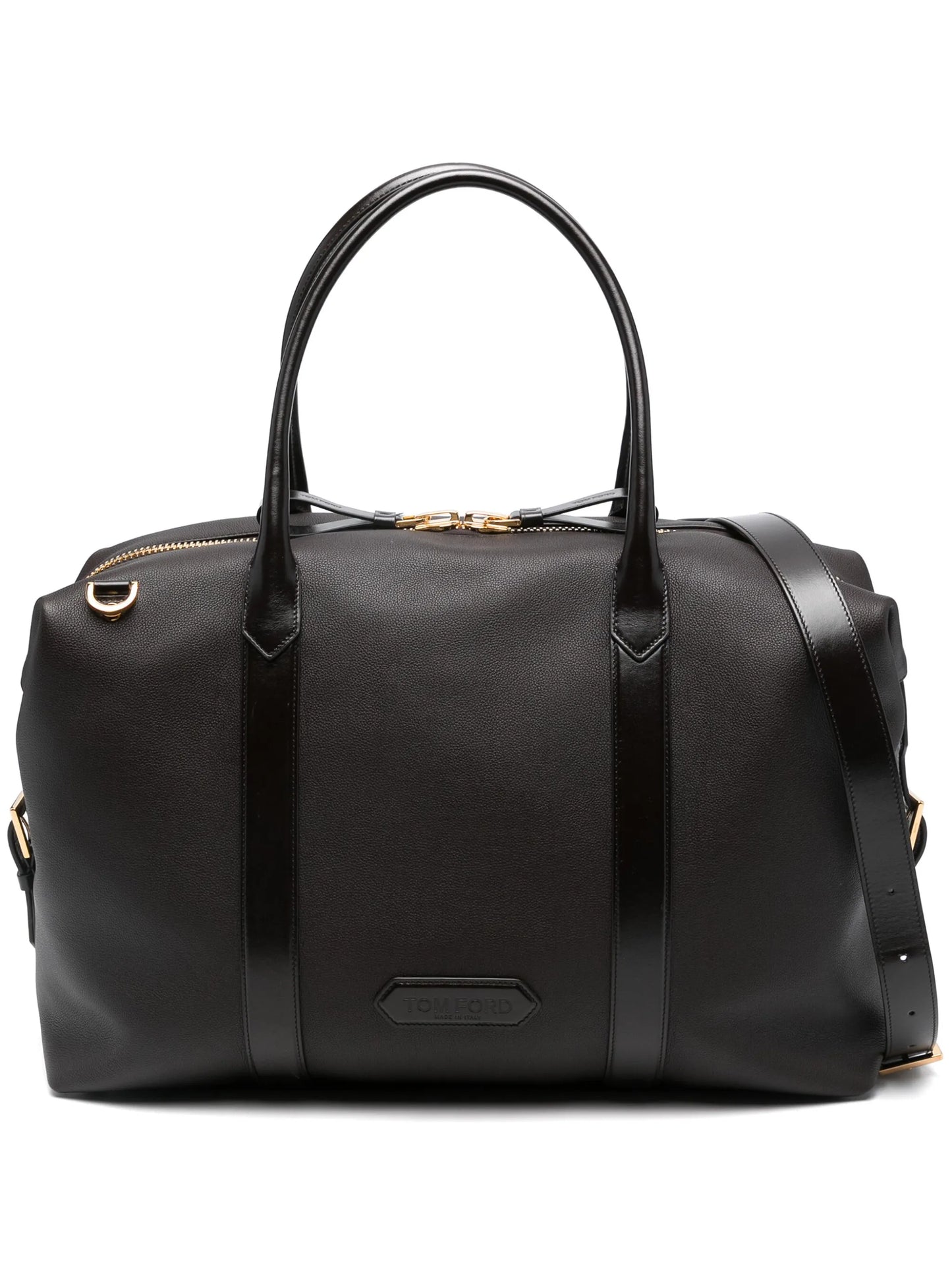 leather side-buckle holdall
