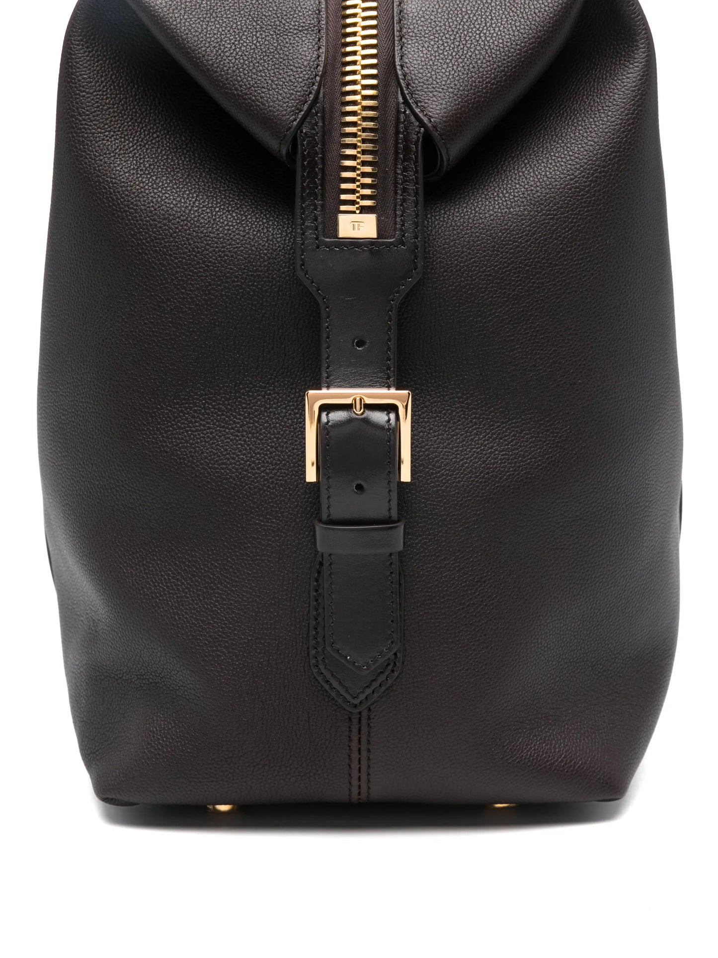 leather side-buckle holdall