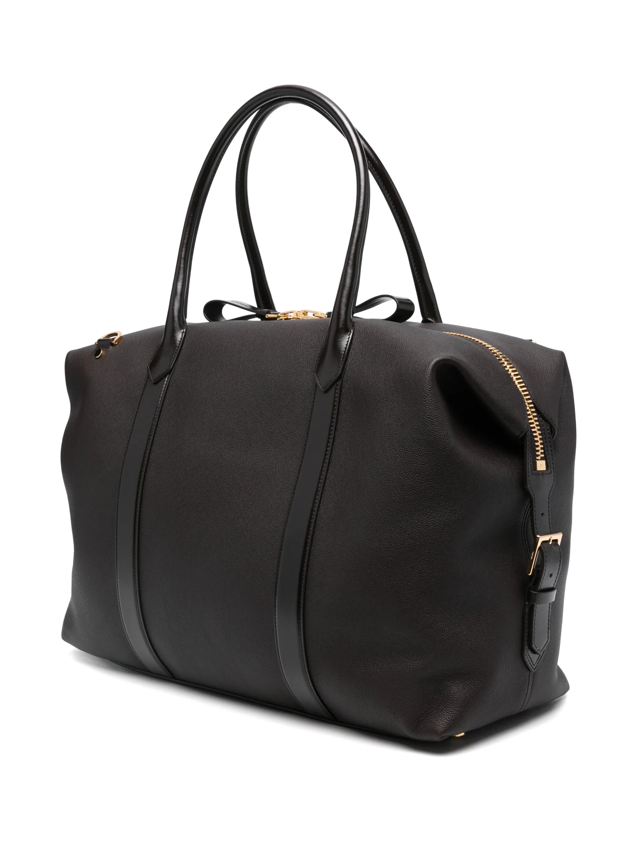 leather side-buckle holdall