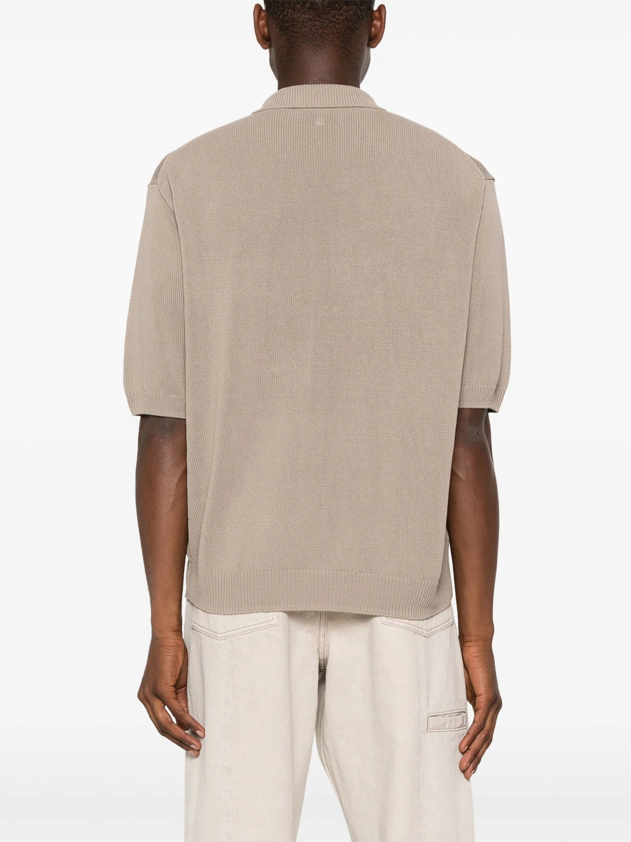 knitted polo shirt