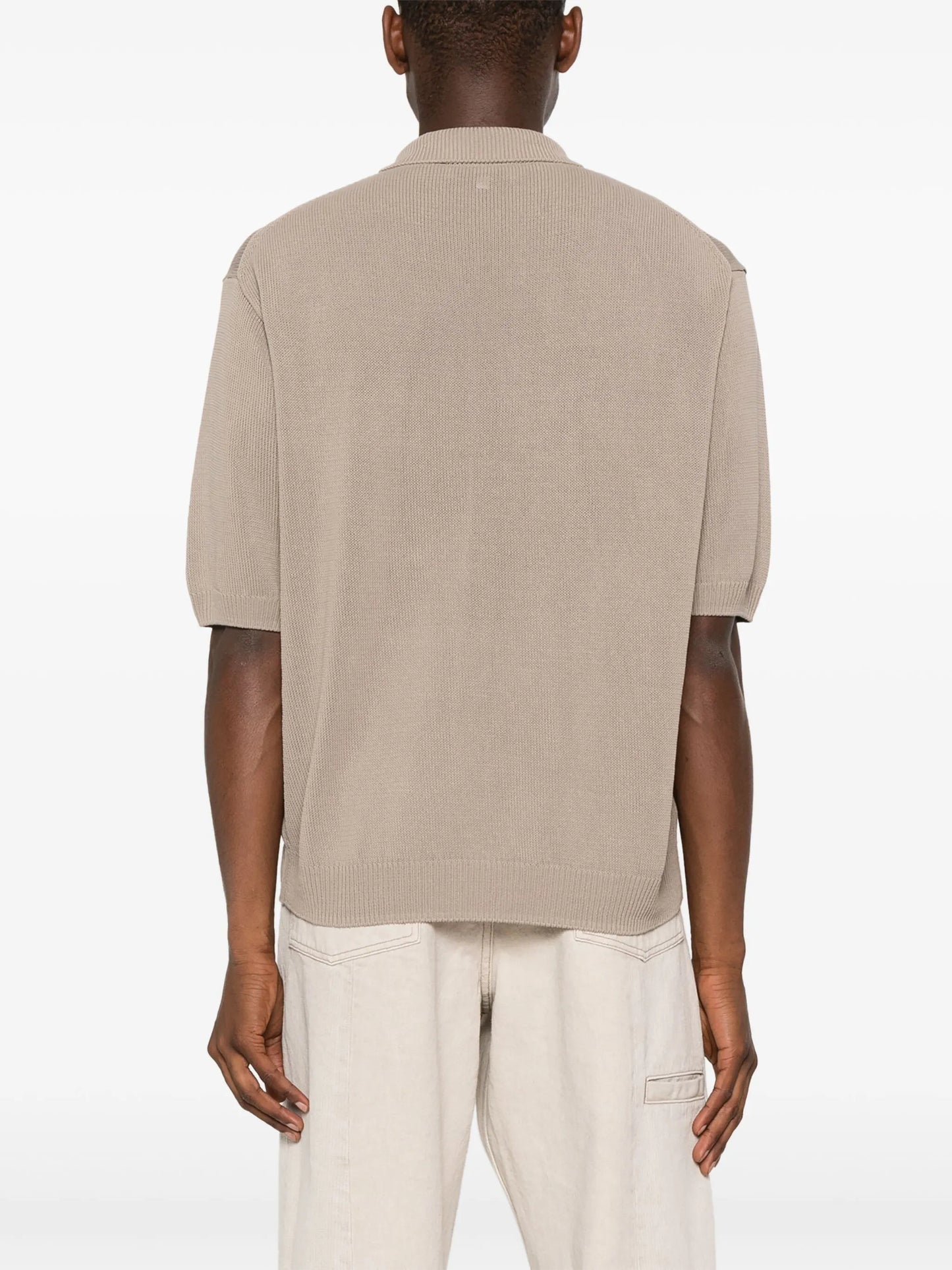 knitted polo shirt