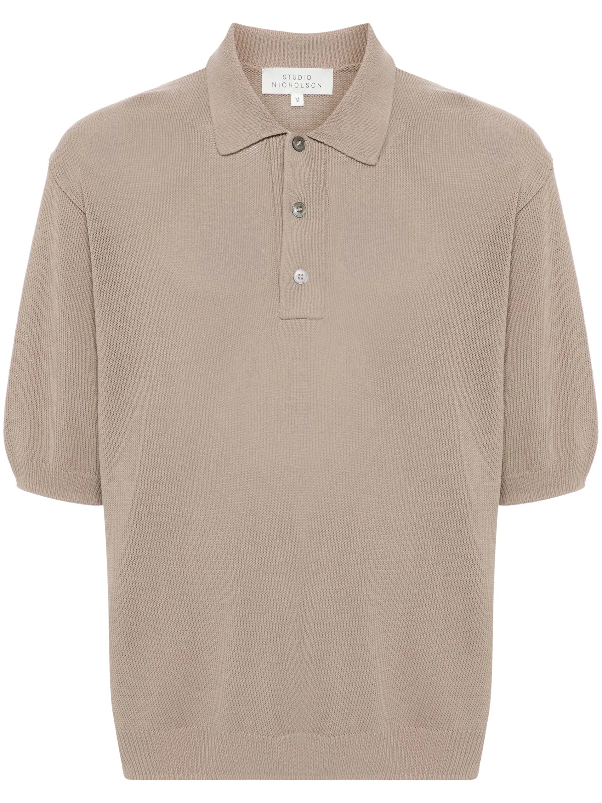 knitted polo shirt
