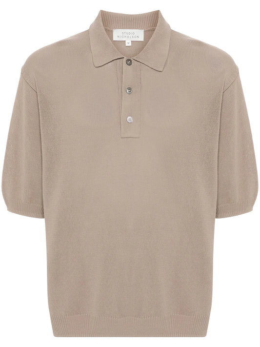 knitted polo shirt