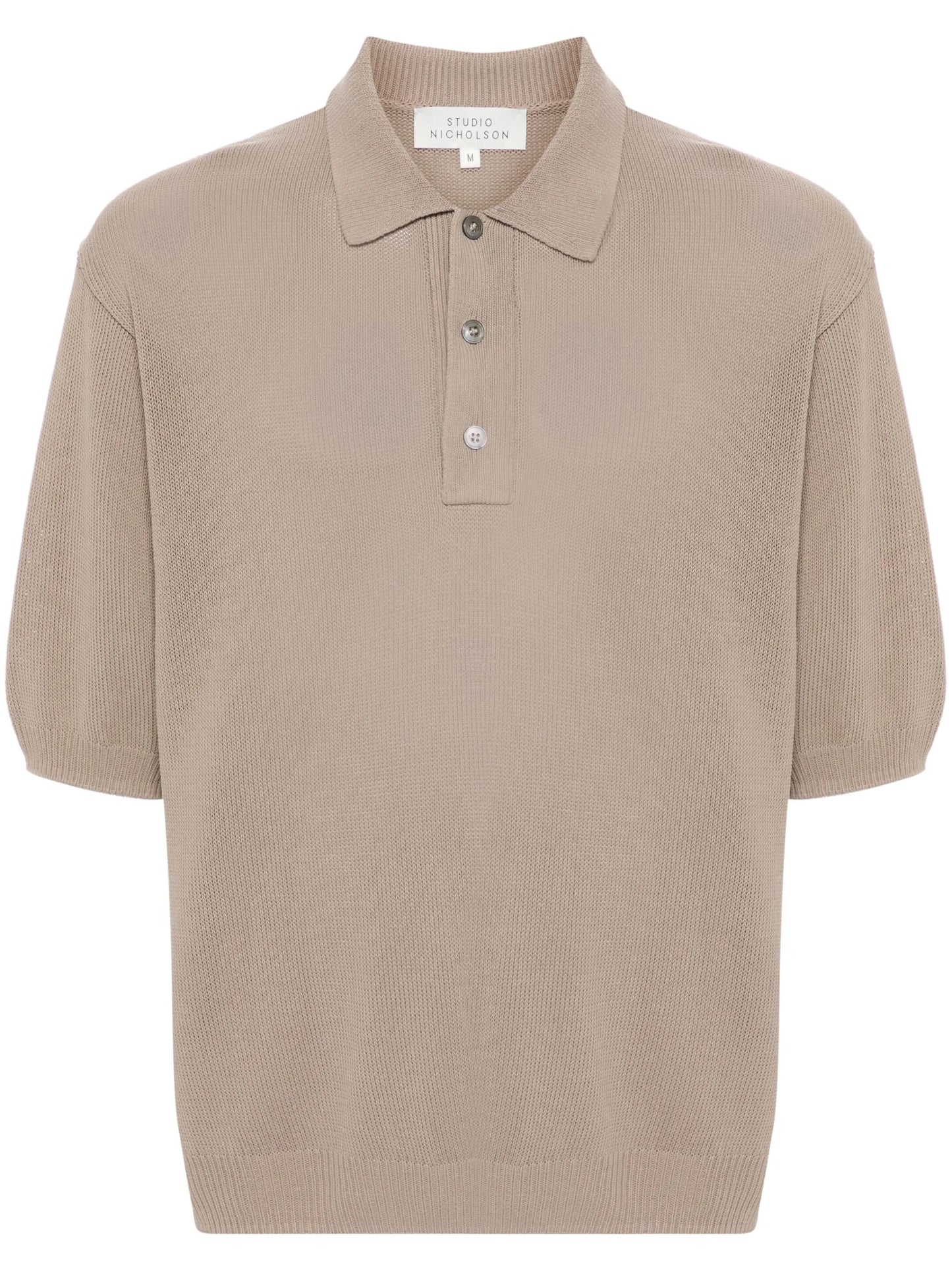 knitted polo shirt