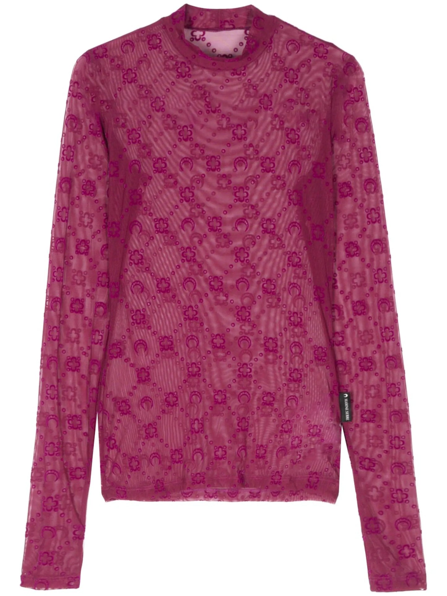 Moonogram mesh top