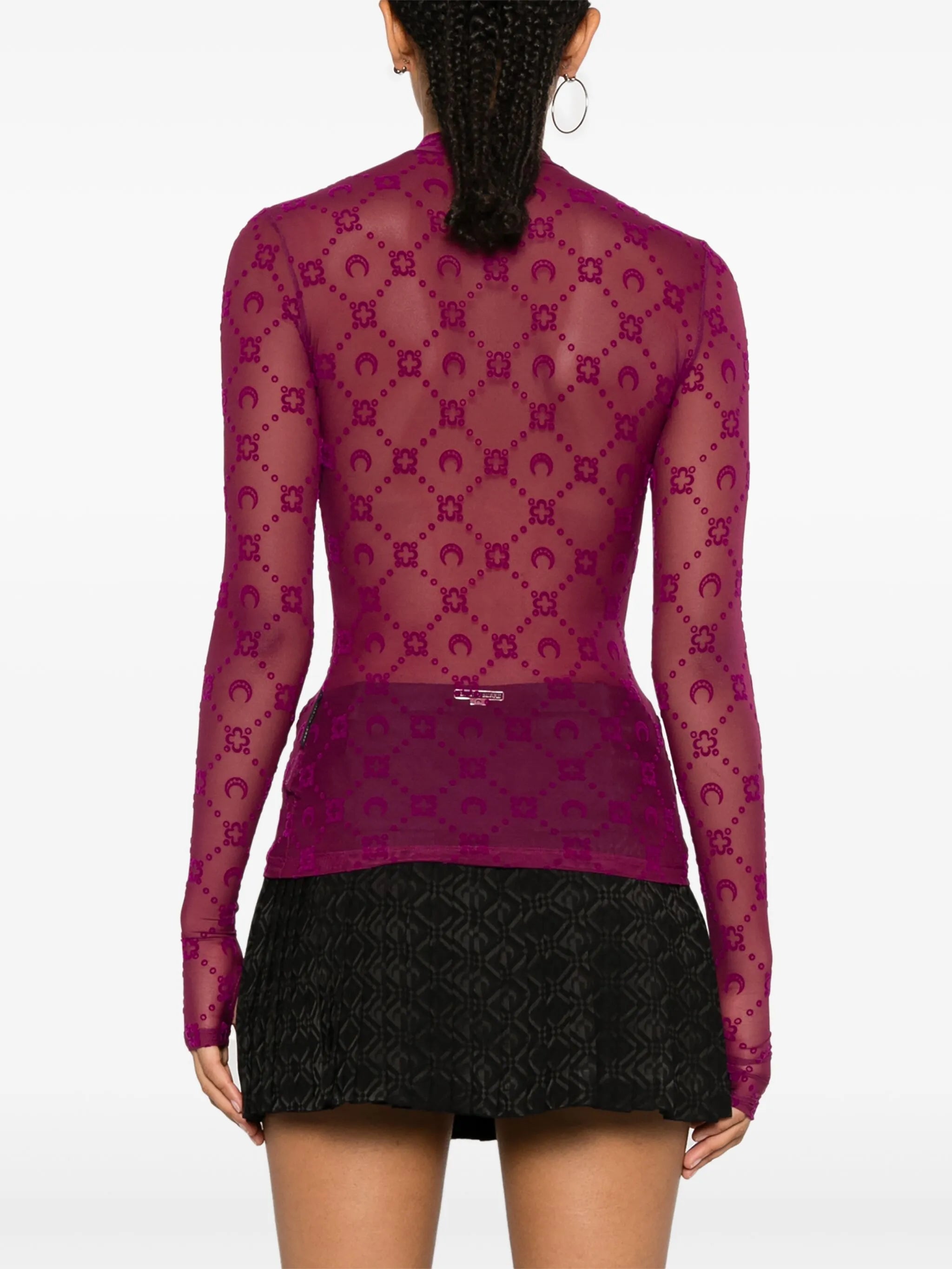 Moonogram mesh top