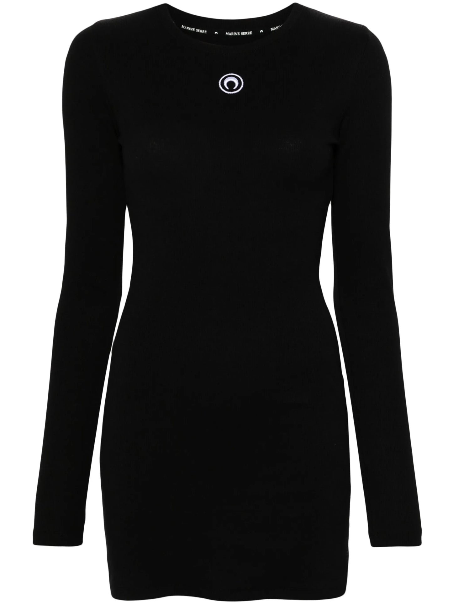 Crescent Moon-embroidered mini dress