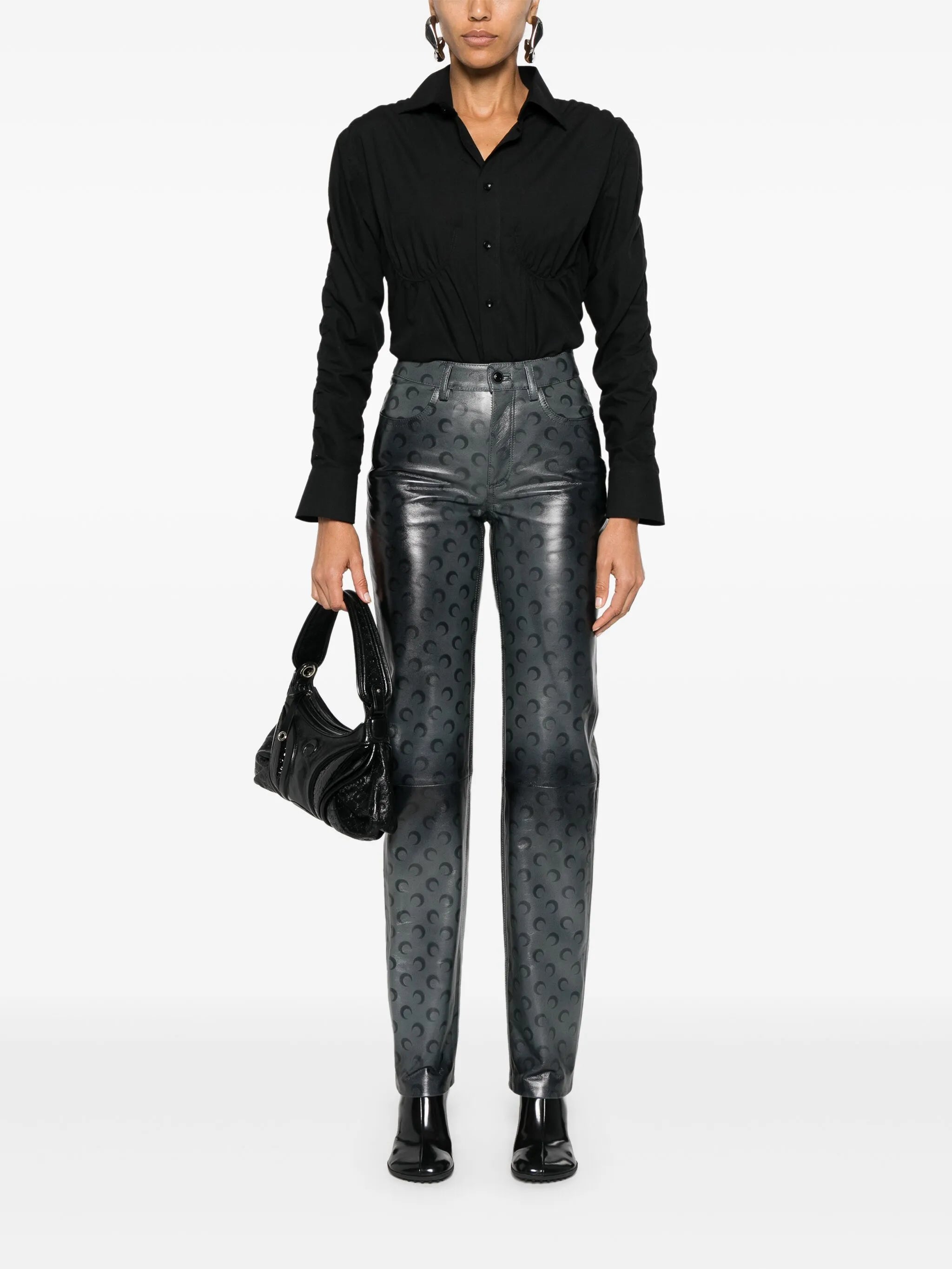 Moonogram straight-leg trousers