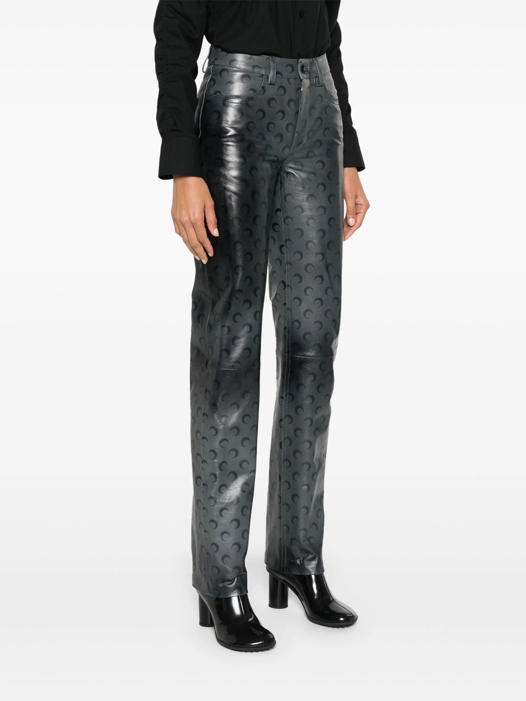 Moonogram straight-leg trousers