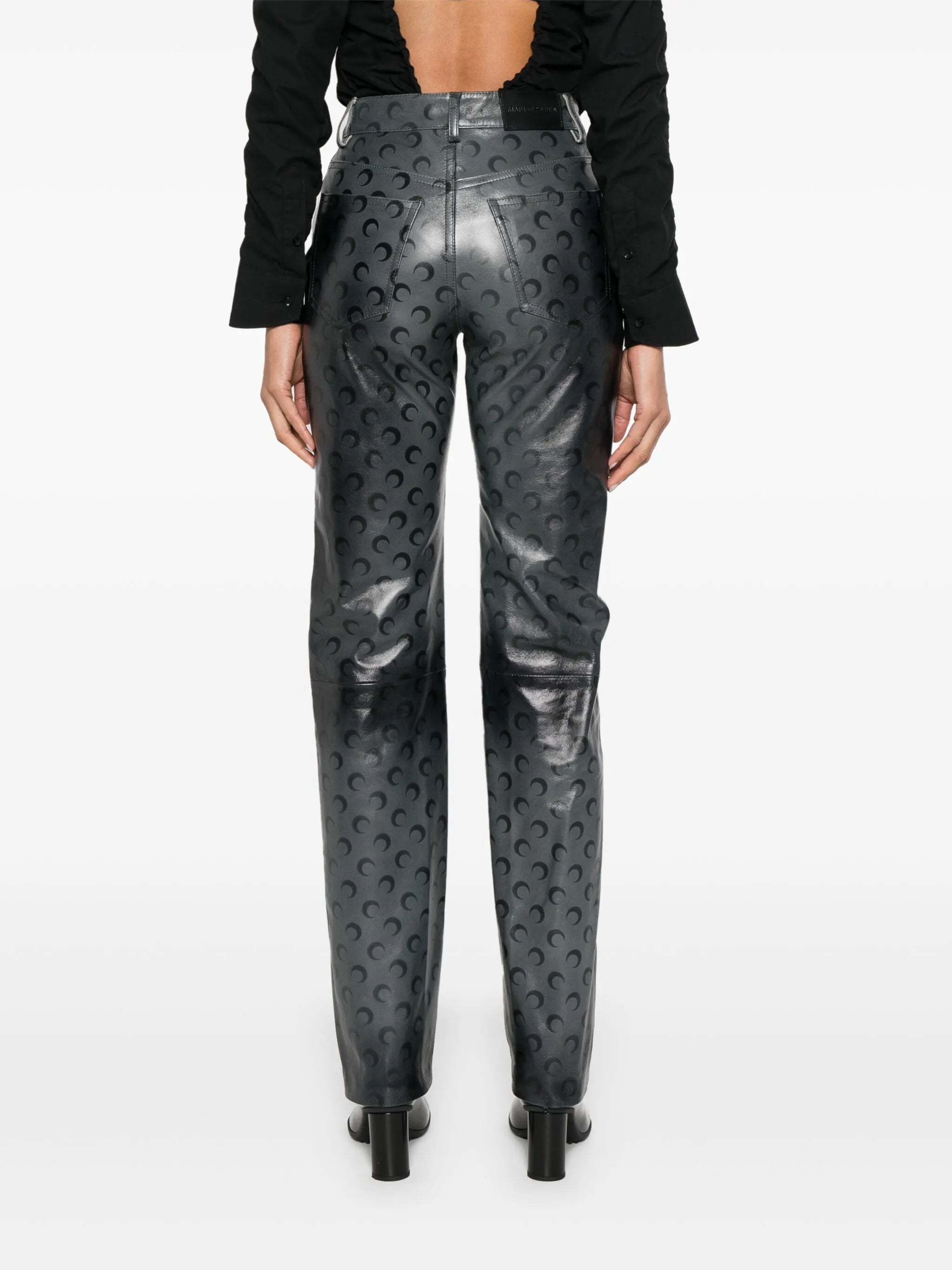 Moonogram straight-leg trousers
