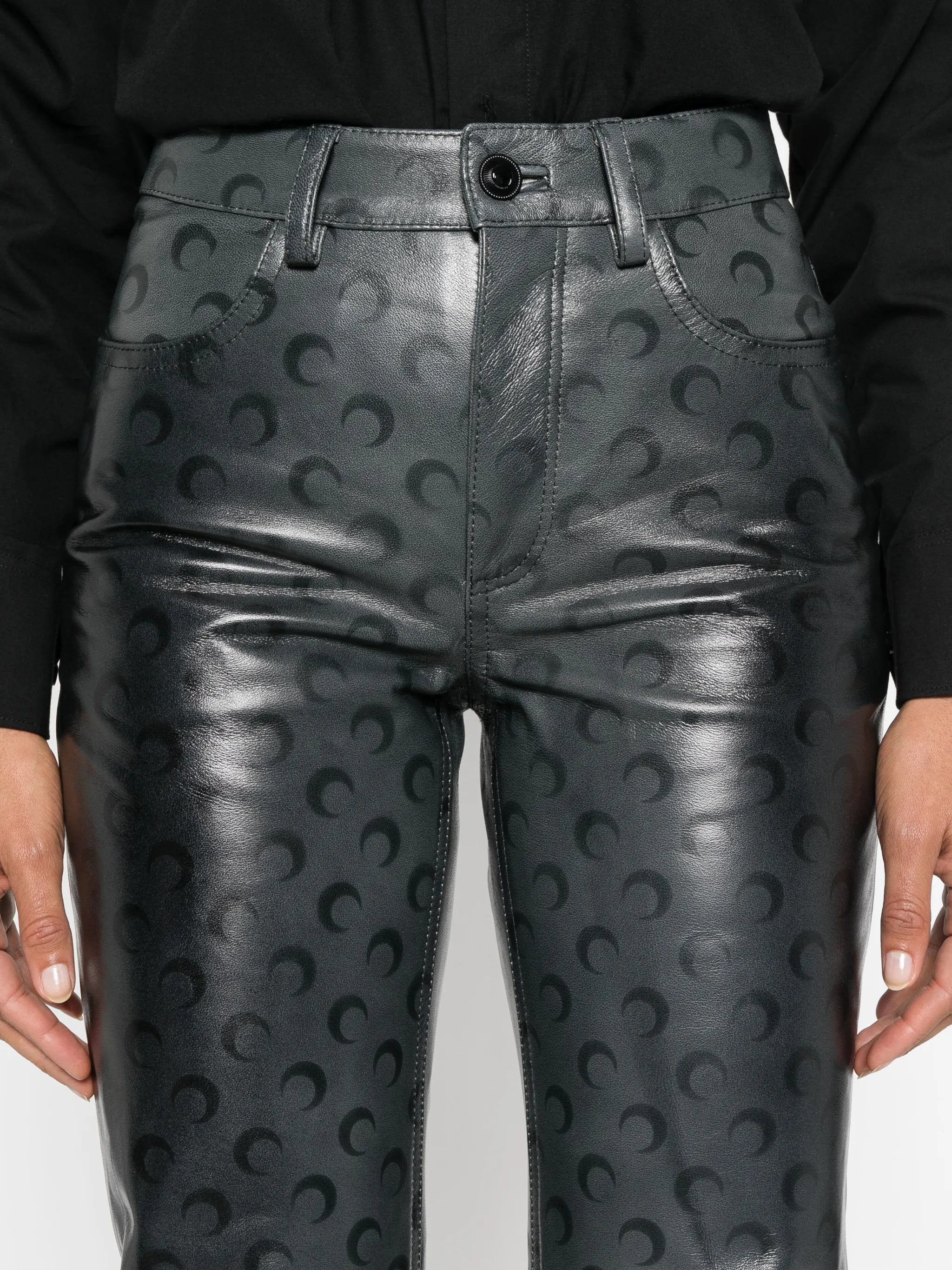Moonogram straight-leg trousers