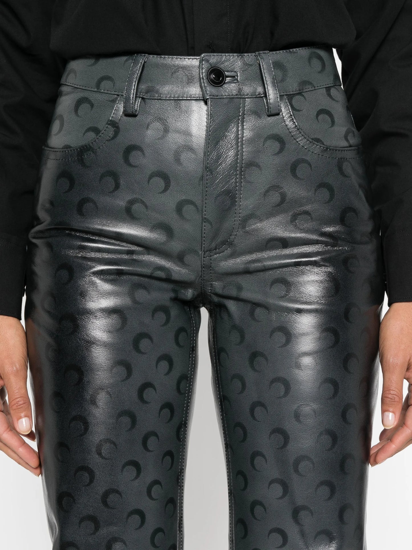 Moonogram straight-leg trousers