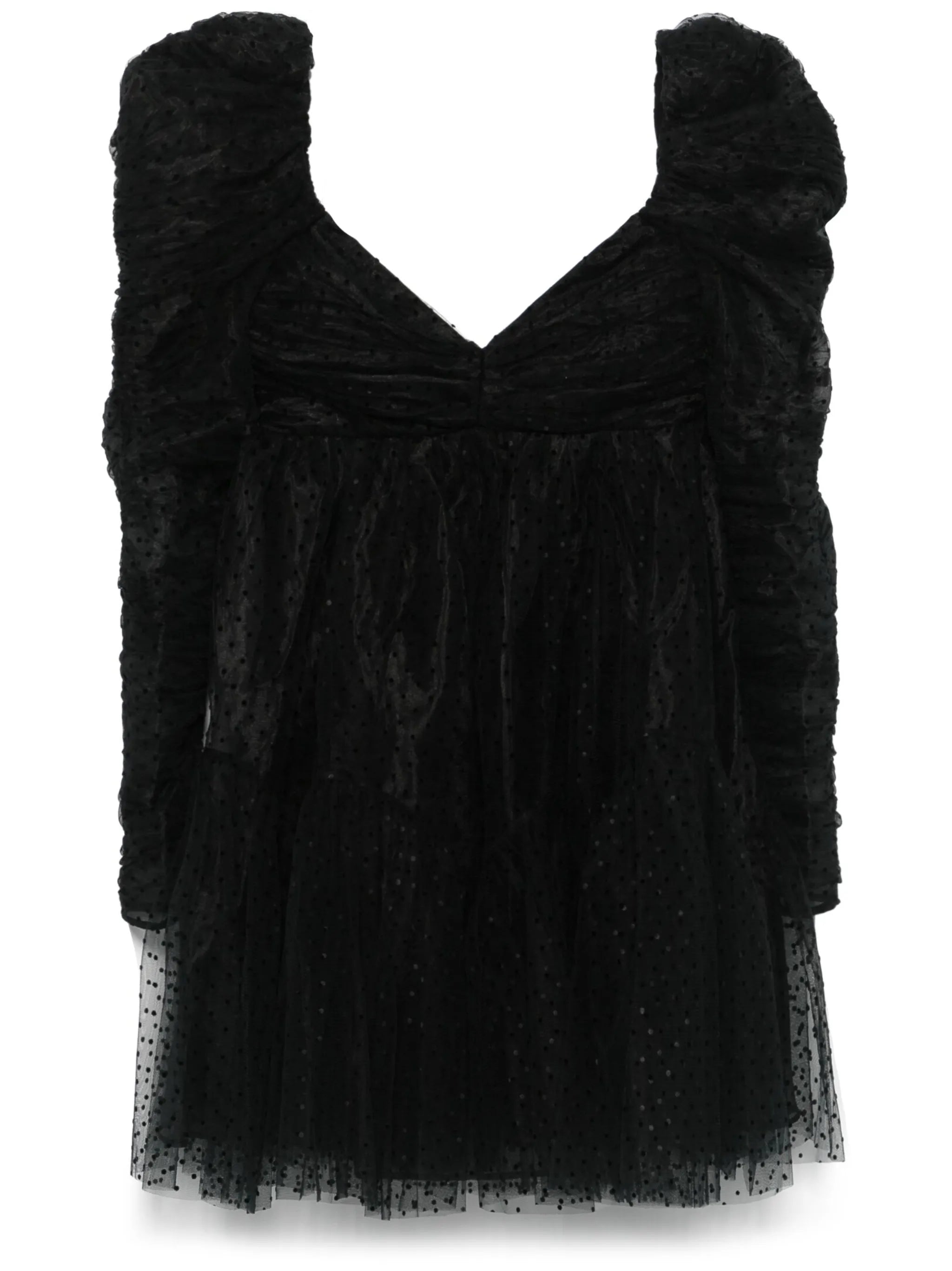 ruched mini dress