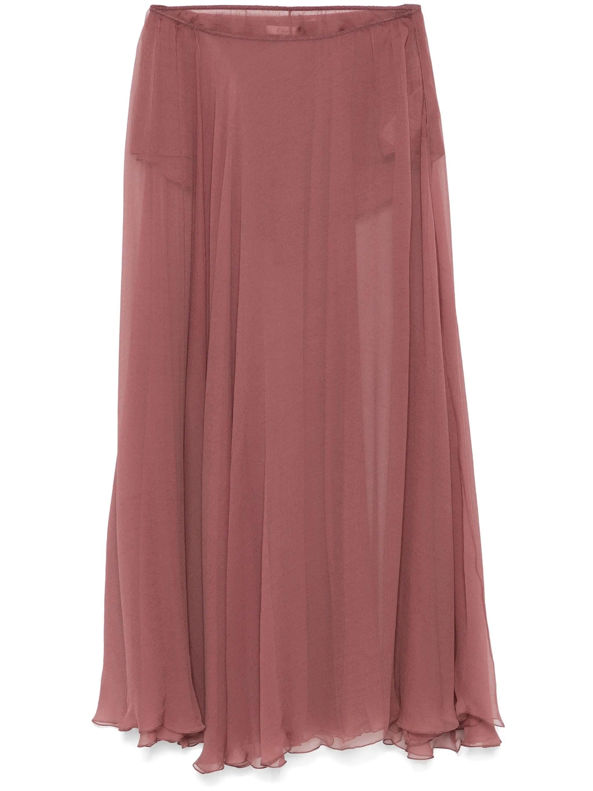 Flou midi skirt