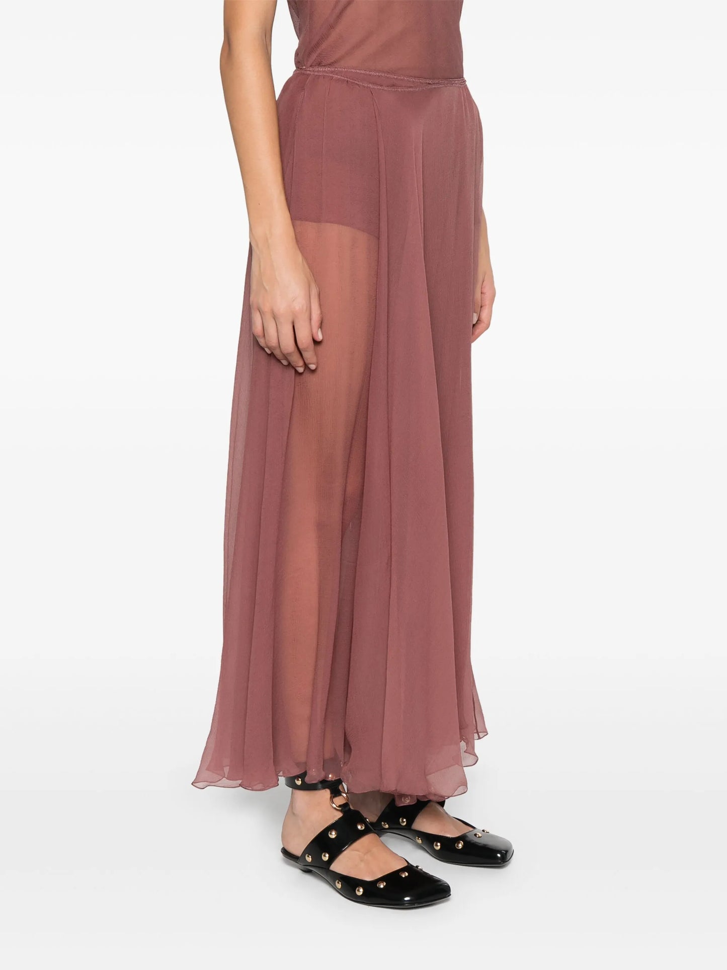 Flou midi skirt