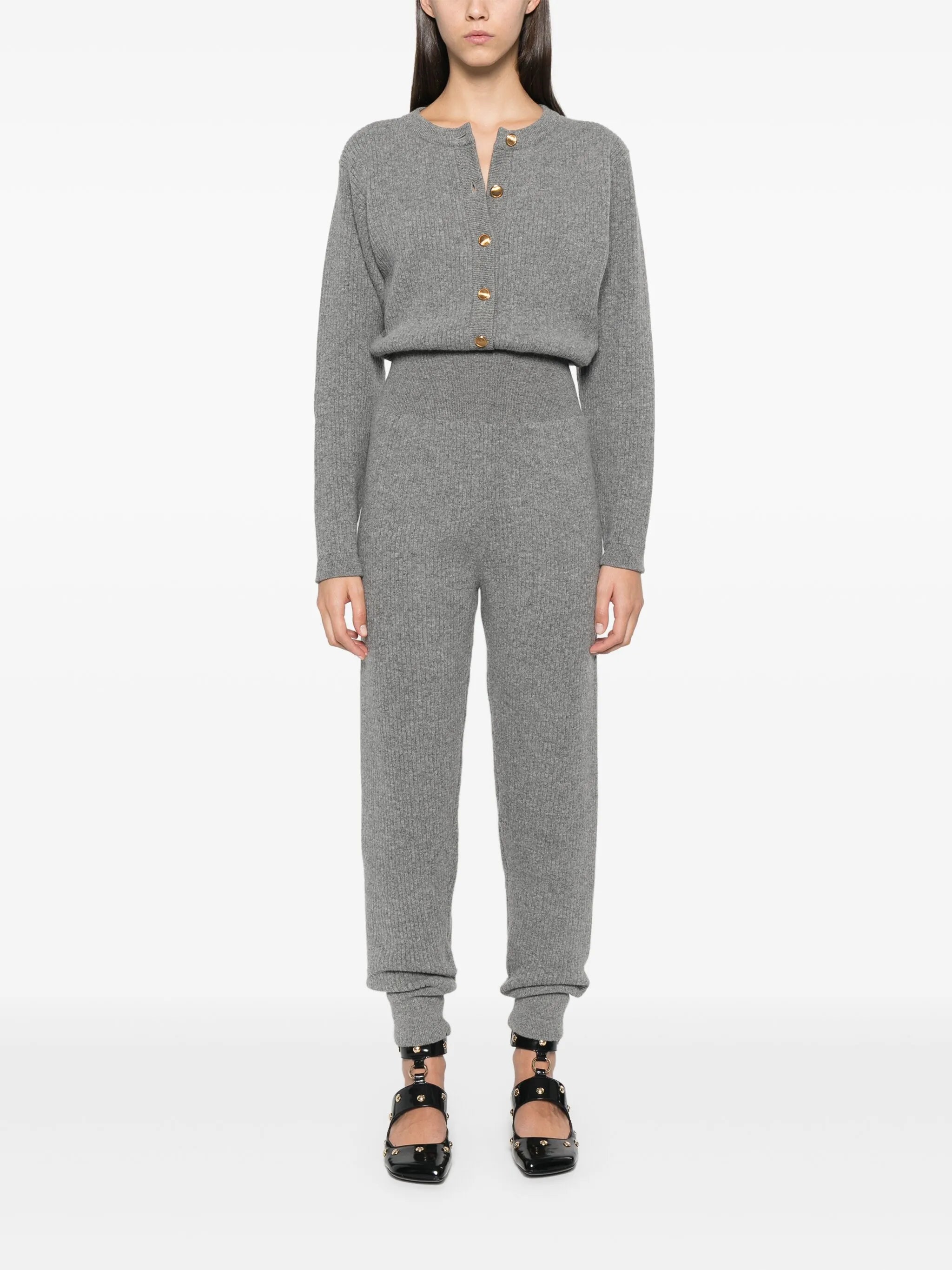 ribbed-knit jumpsuit