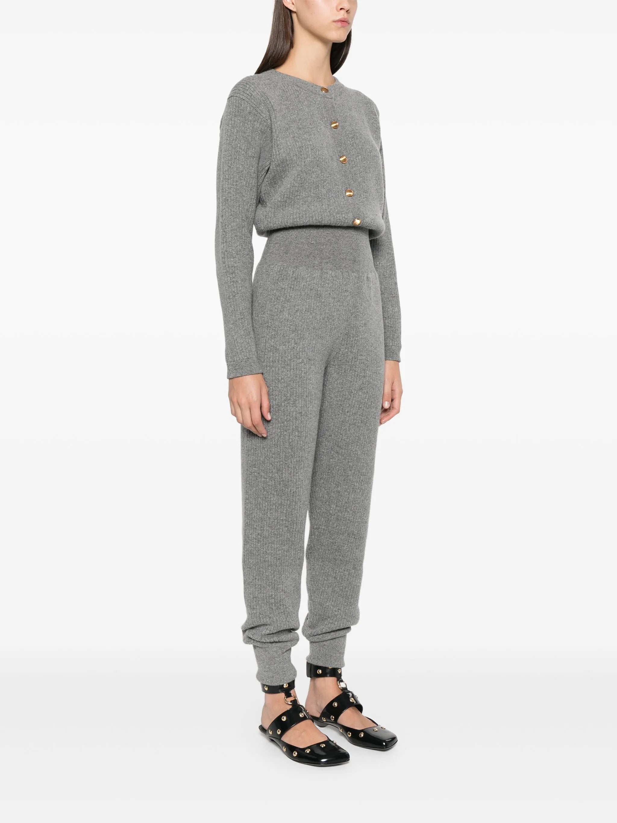 ribbed-knit jumpsuit