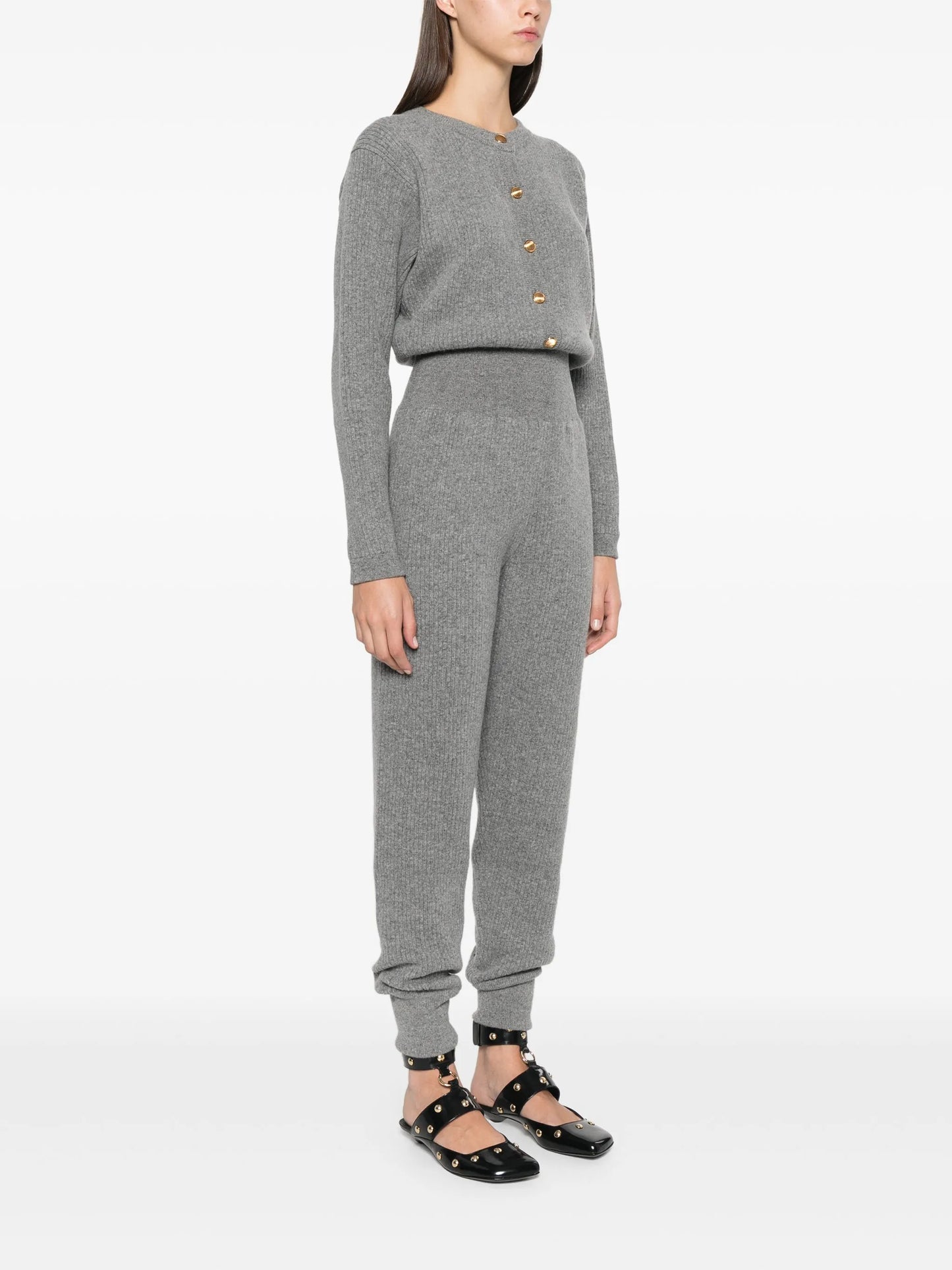 ribbed-knit jumpsuit