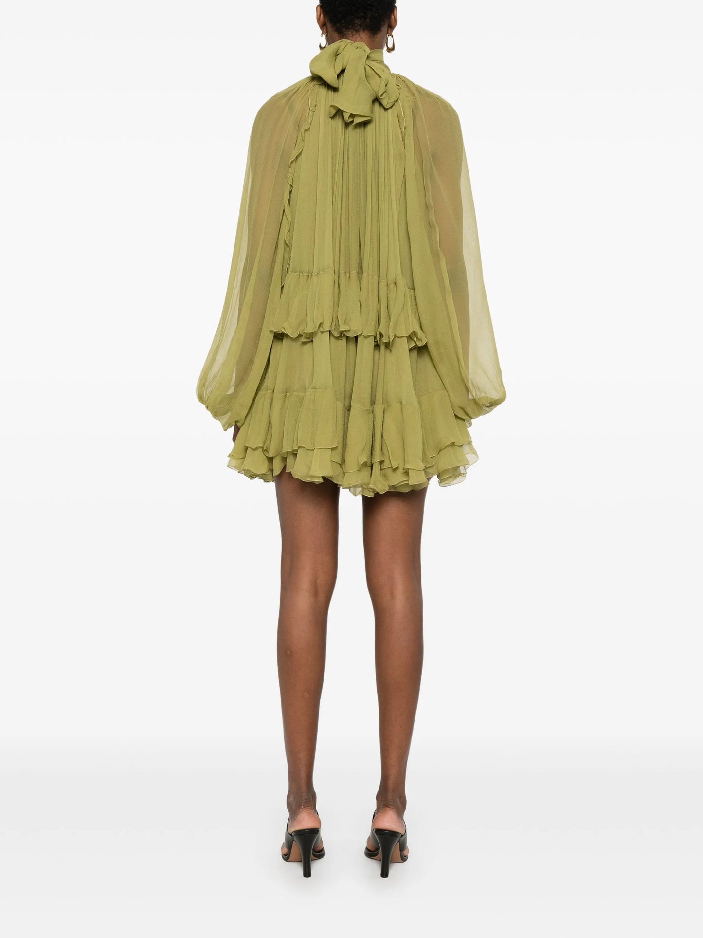 ruffled mini dress