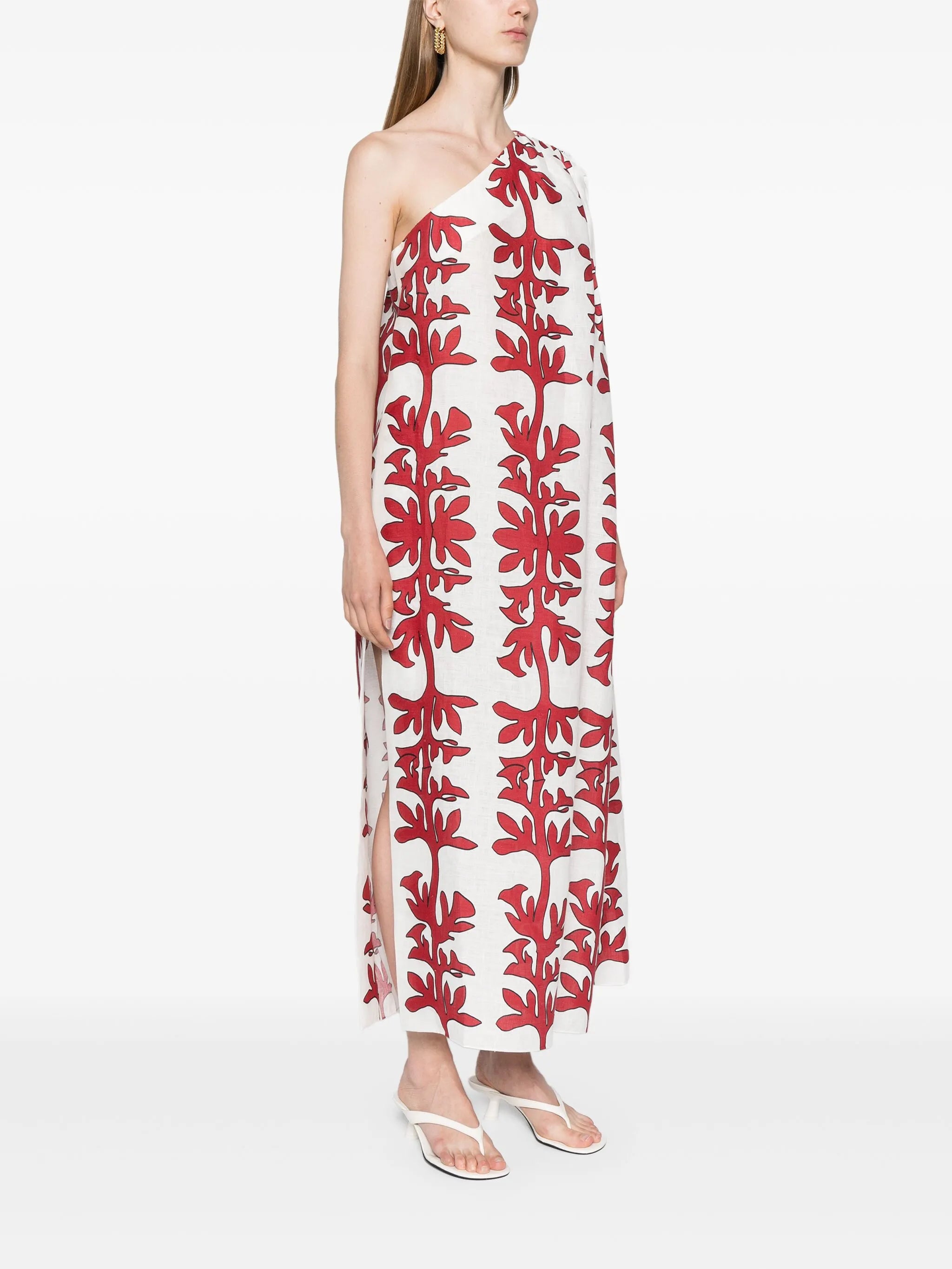 Tuscany one-shoulder midi dress