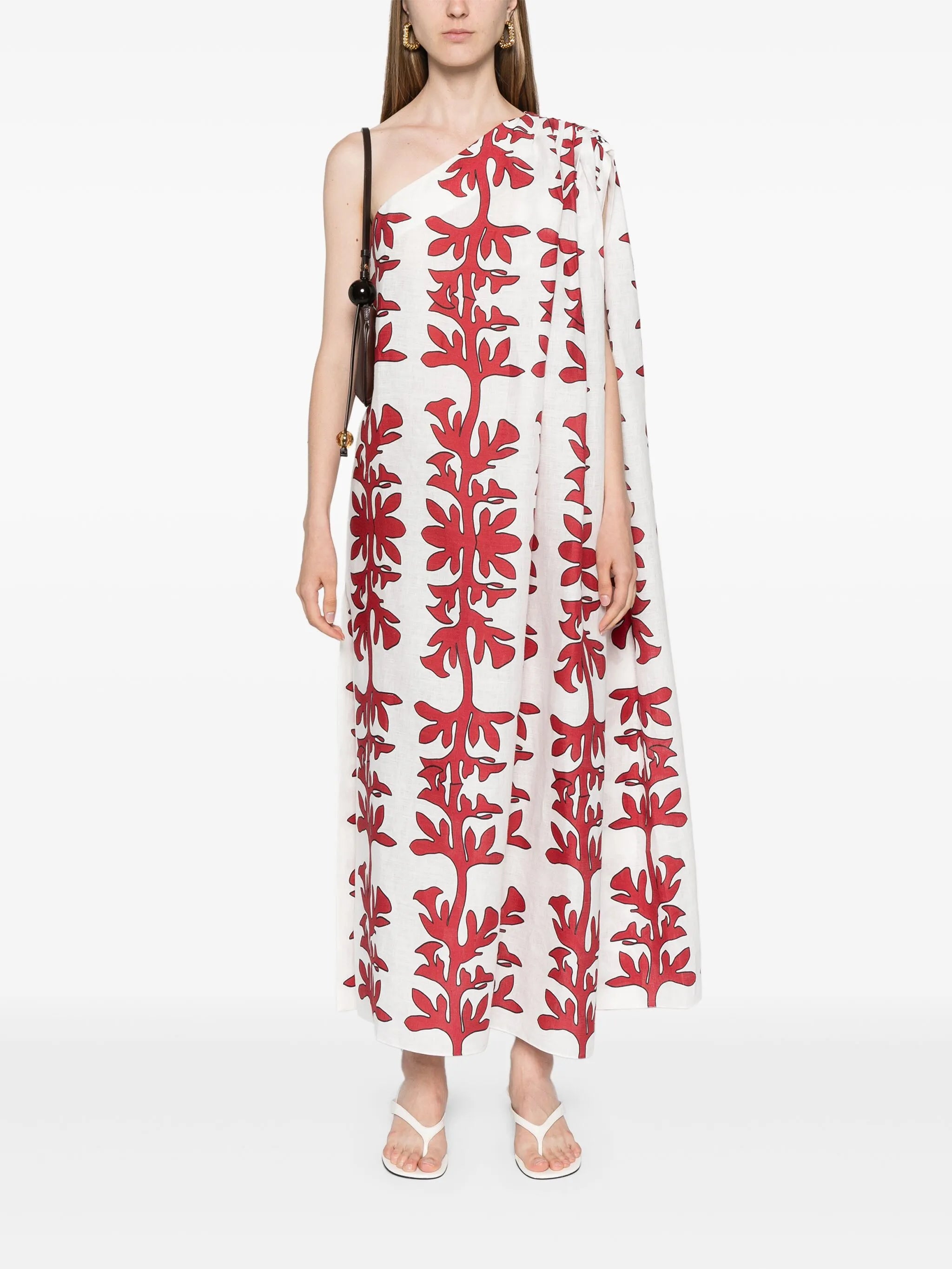 Tuscany one-shoulder midi dress
