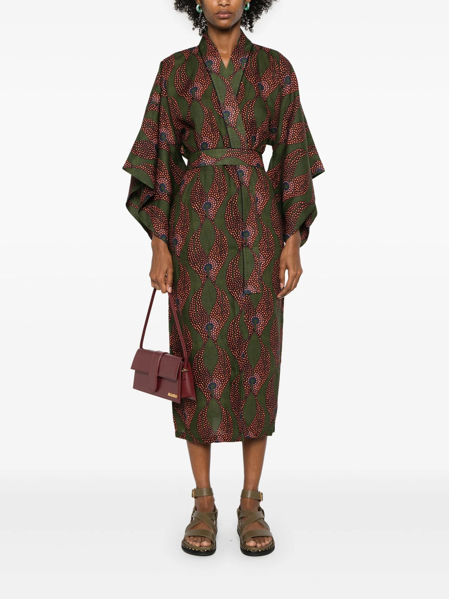 Ravello abstract-print dress