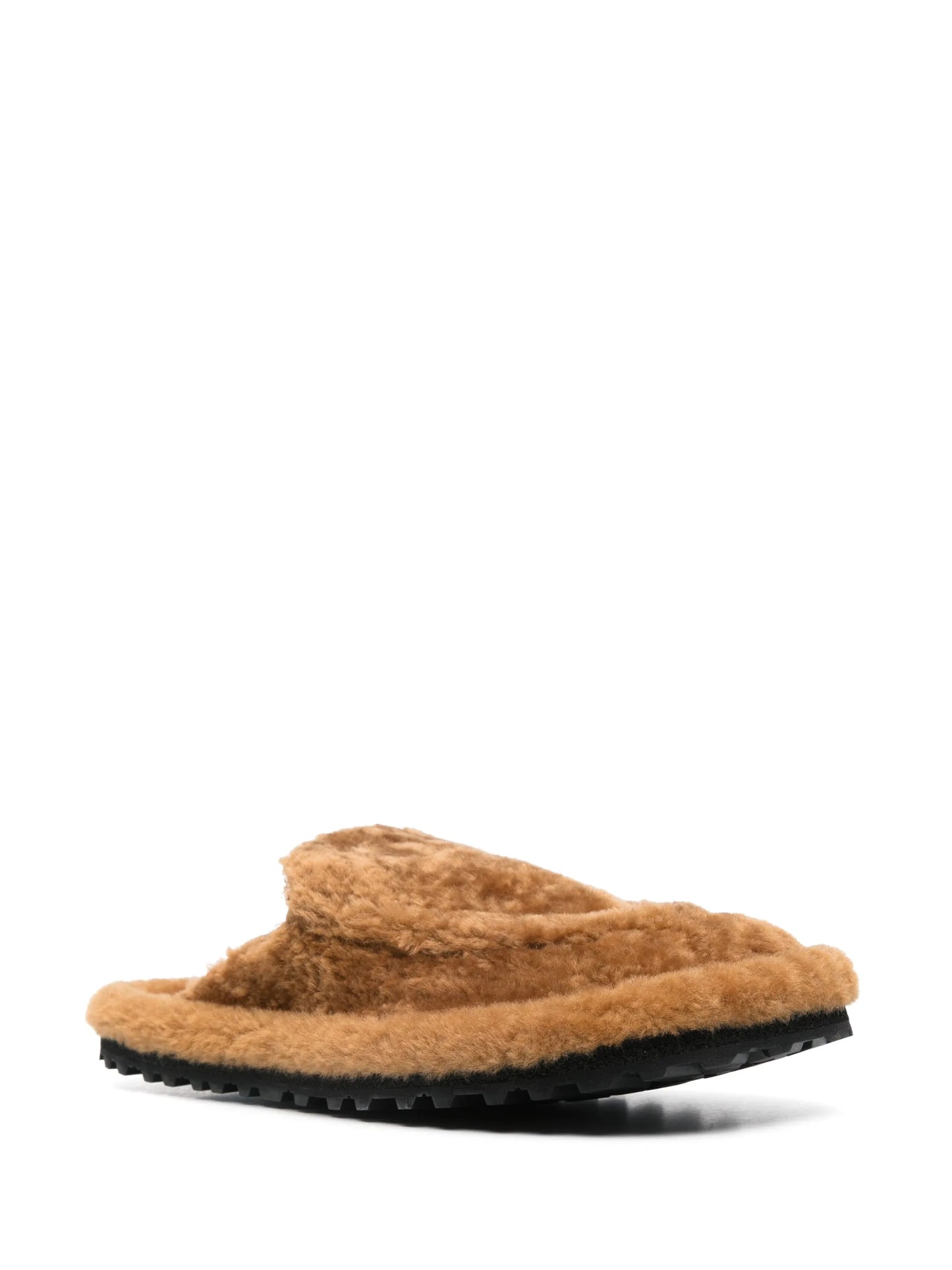 faux-fur slippers