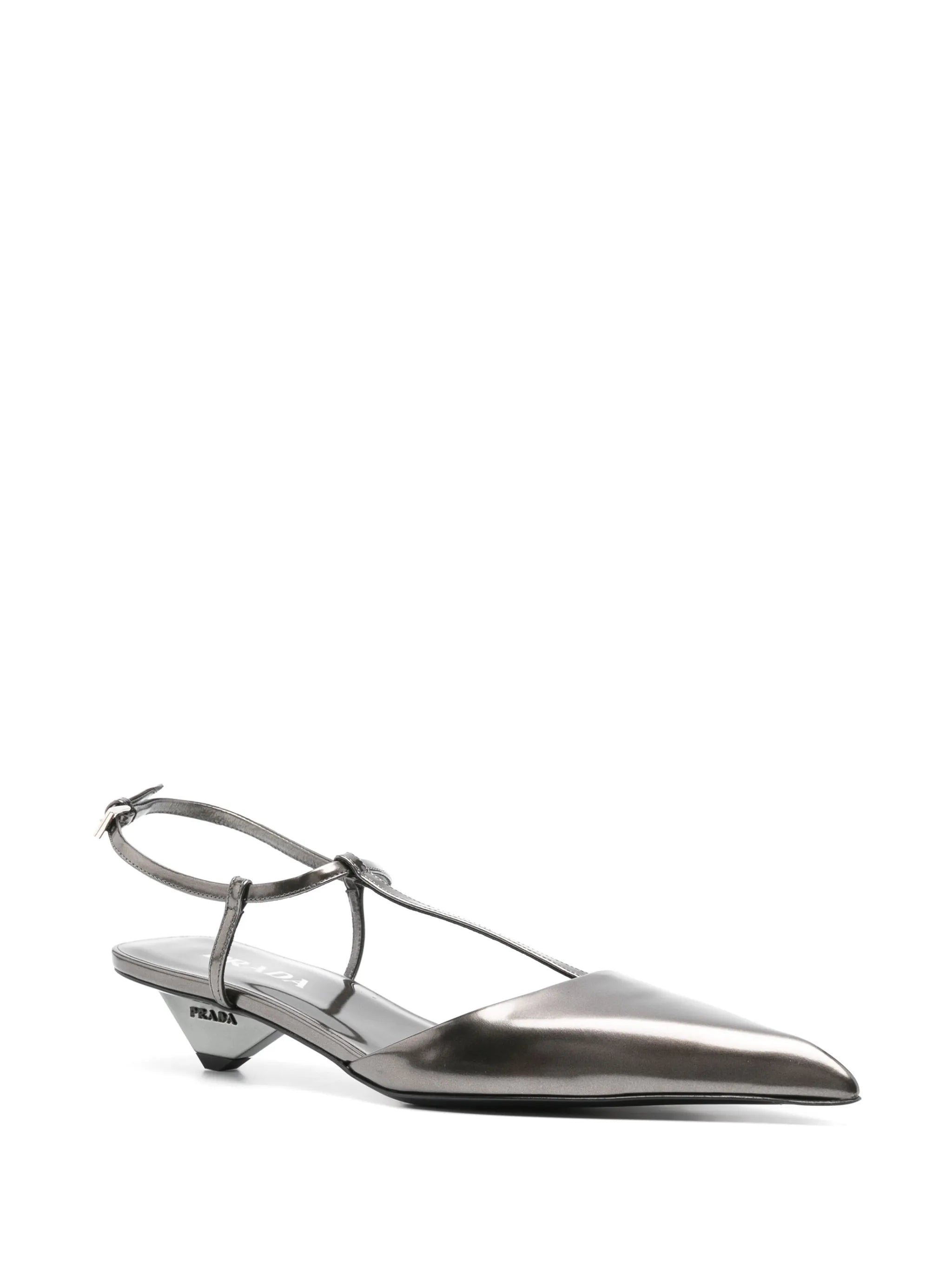 35mm metallic-finish pumps