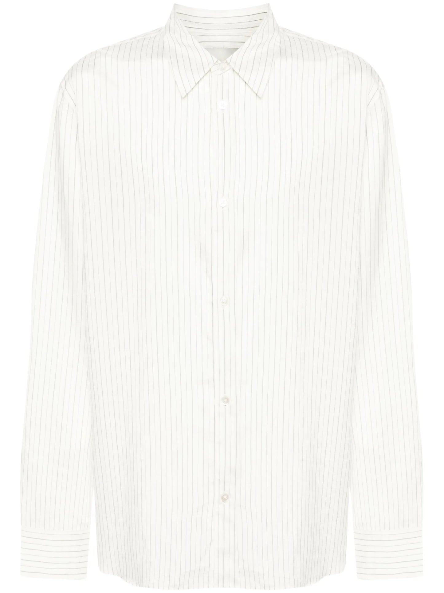 striped silk shirt