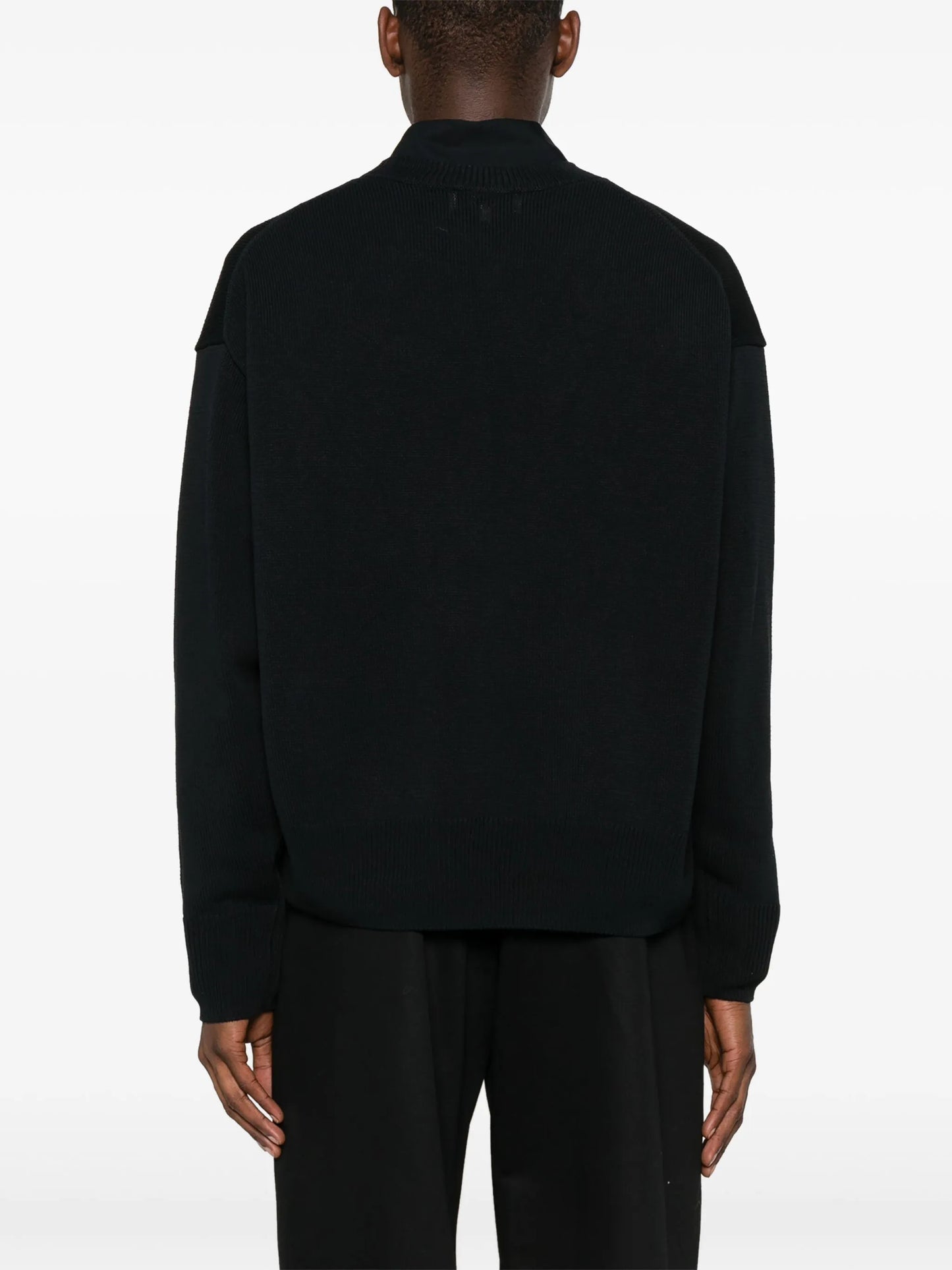 fine-knit crew-neck jumper