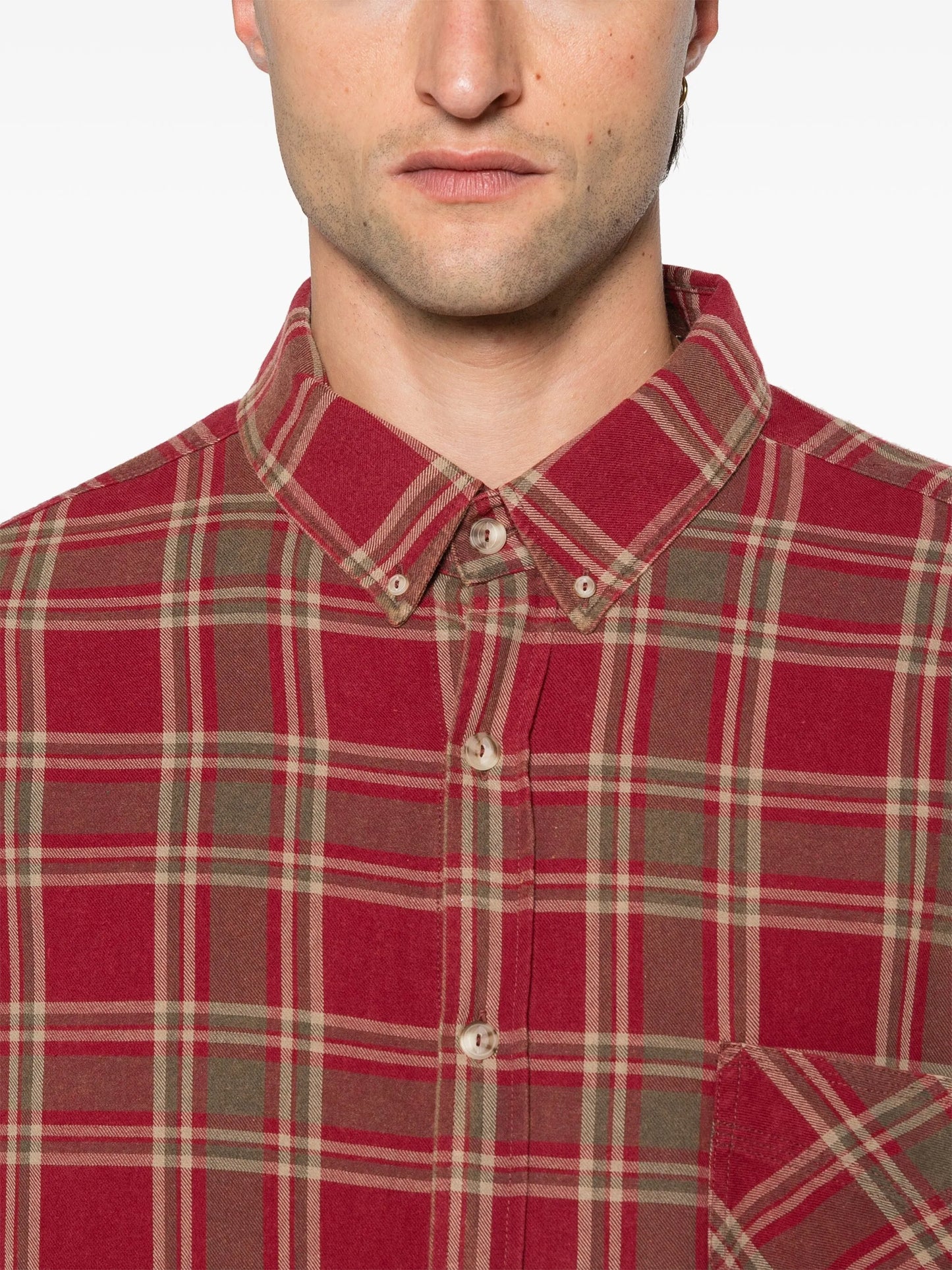 plaid-check shirt