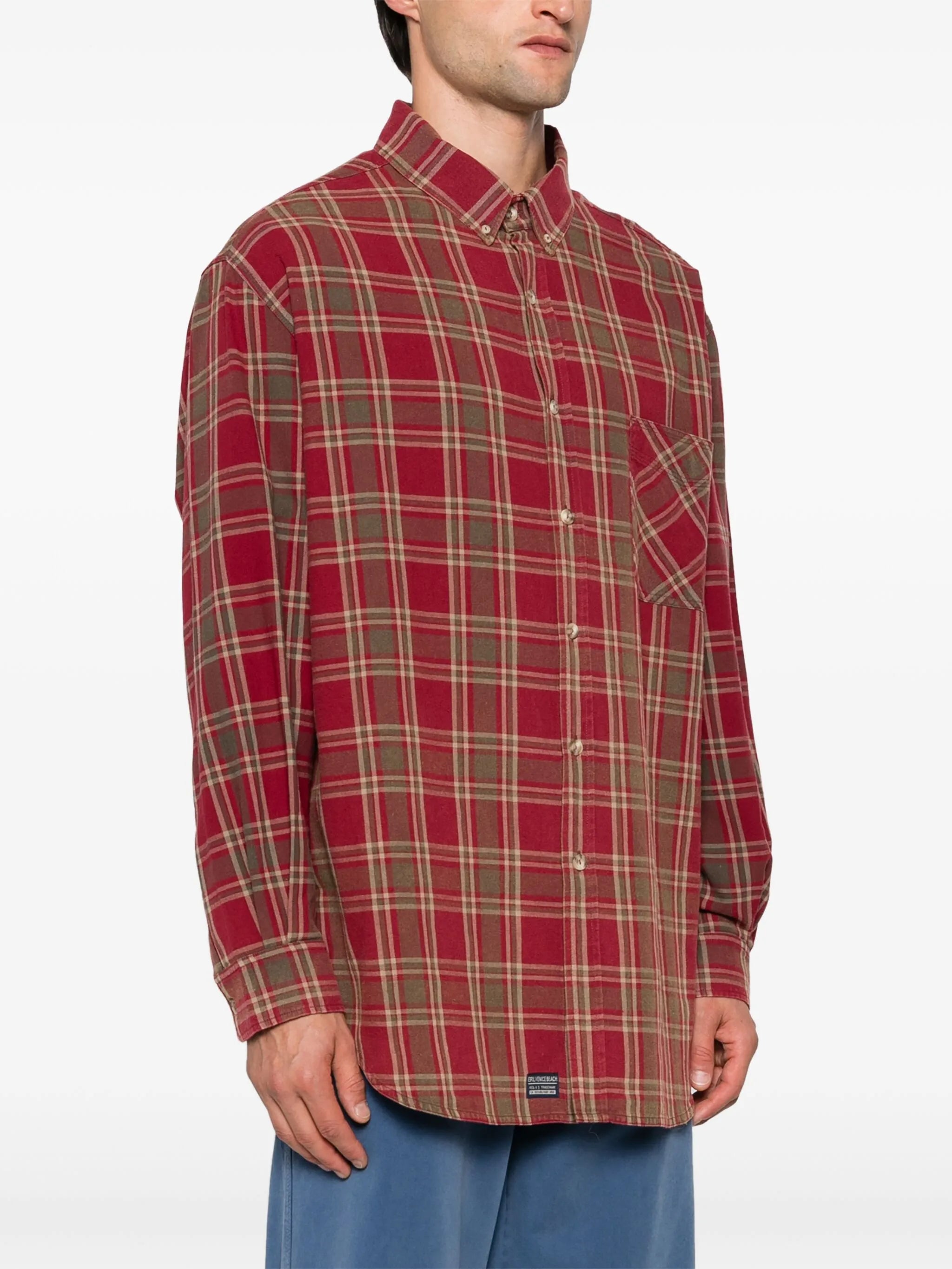 plaid-check shirt